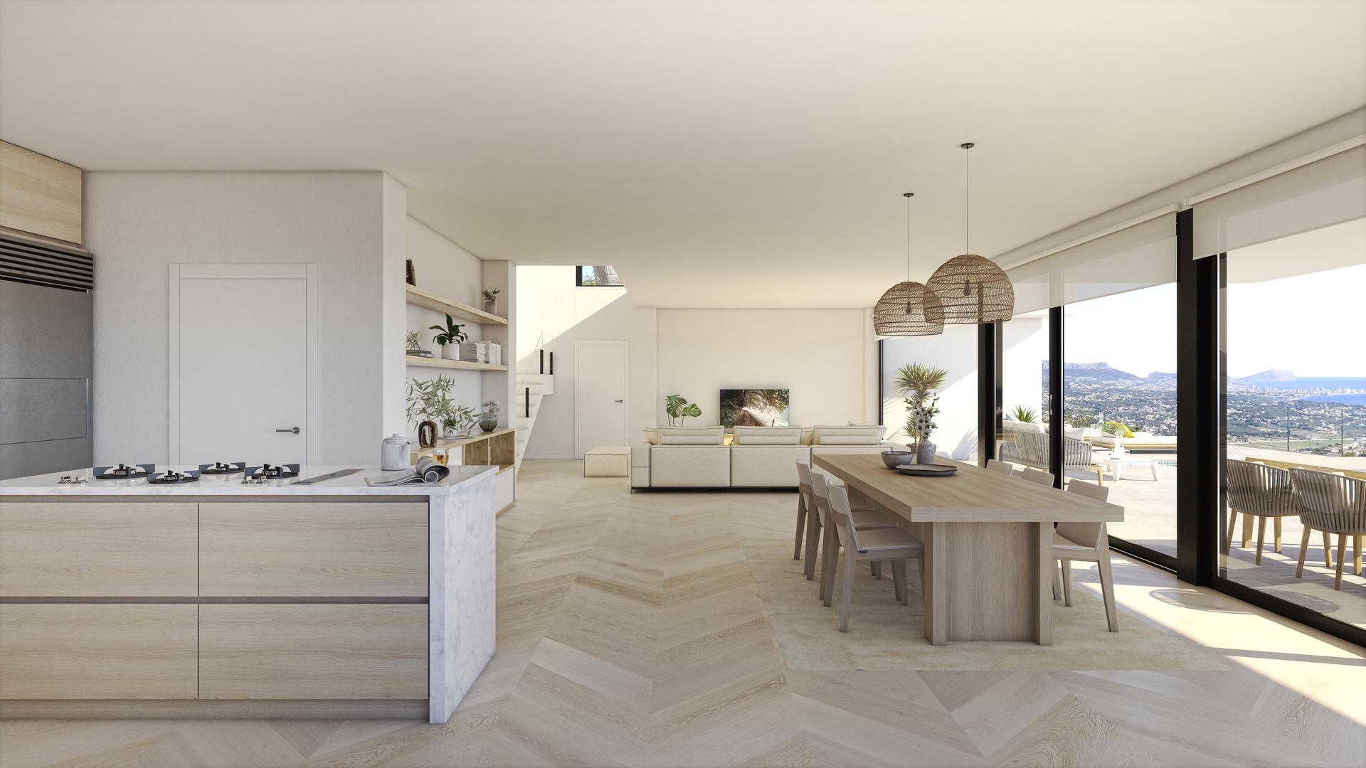 Ground floor interior space in 4-bedroom villa, Benitachell