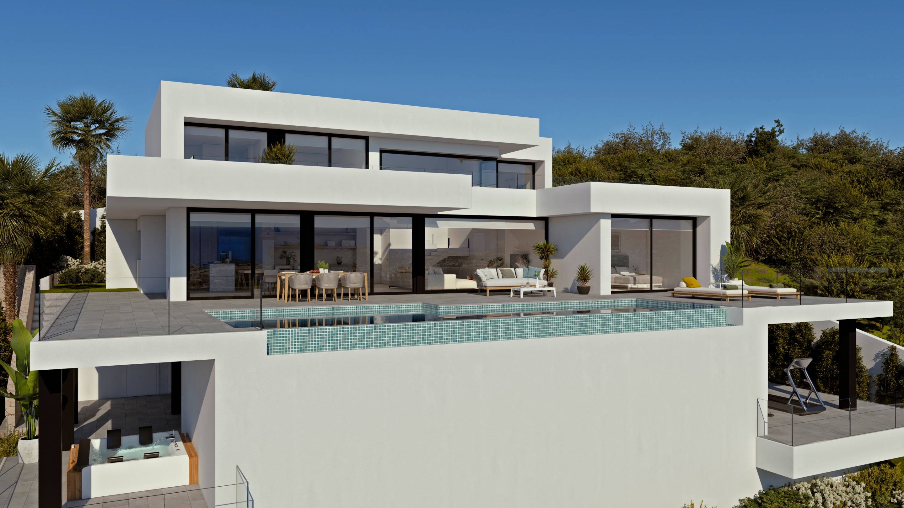 Third bedroom in 4-bedroom new-build villa, Benitachell