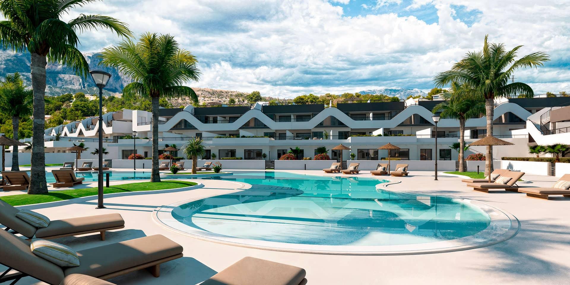 Apartment for sale in Colonia Escandinavia-Cautivador, L'alfas Del Pi - new build residential complex exterior