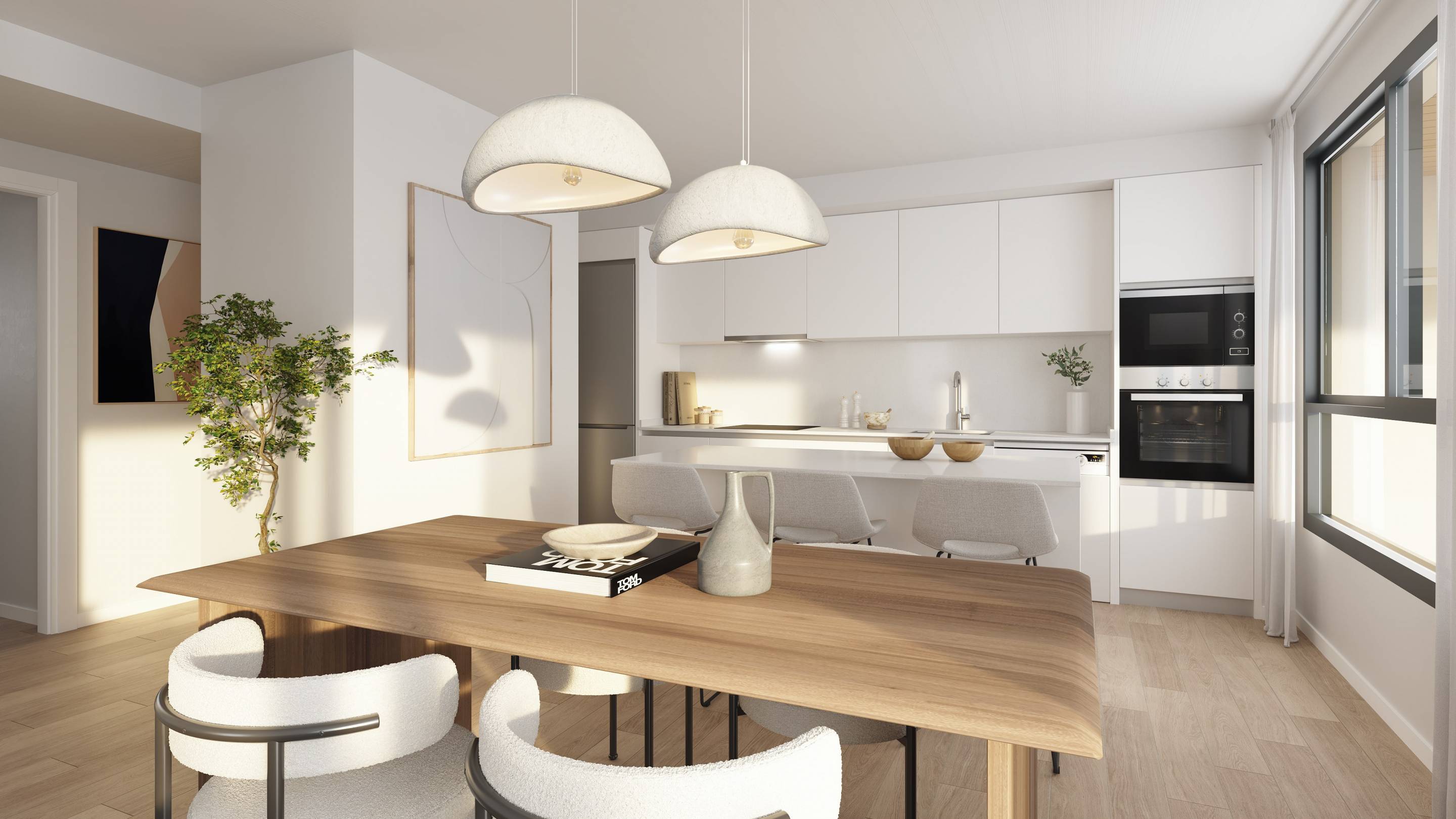 Building entrance and lift lobby, new-build apartment, Playa de Fossa-Levante, Calpe