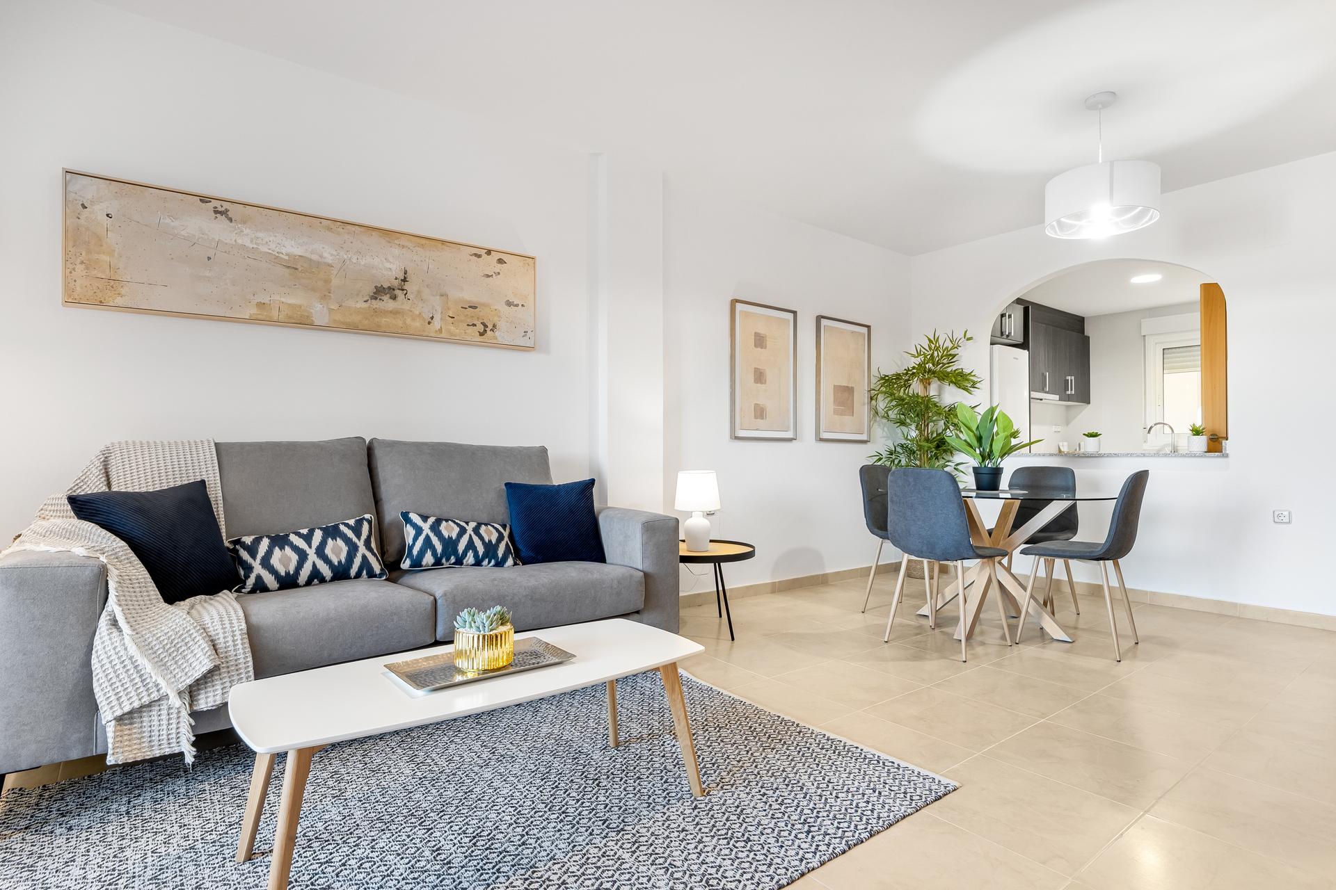 Building detail of the apartment in Lomas de Cabo Roig, Orihuela Costa