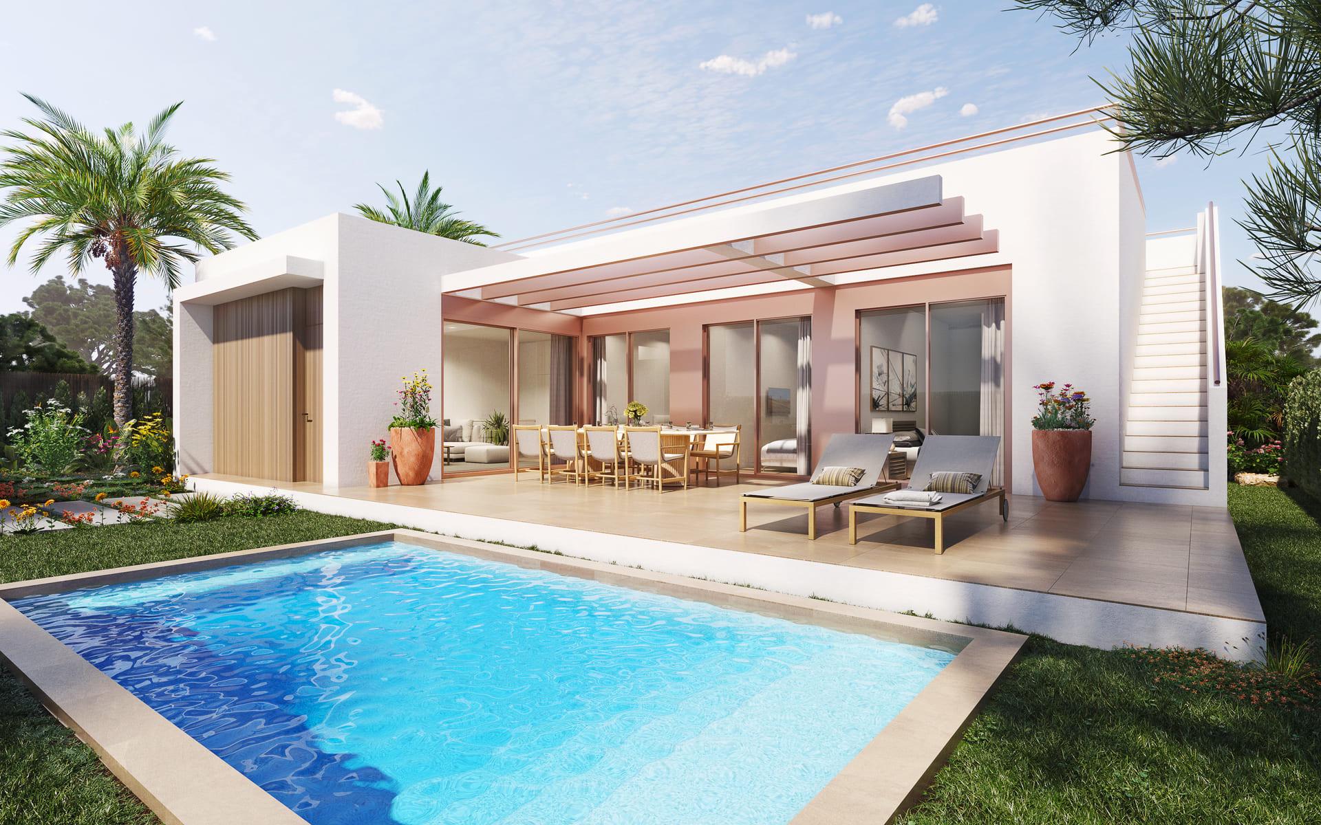 Living area in 3-bedroom villa, Desamparados-Hurchillo-Torremendo, Orihuela