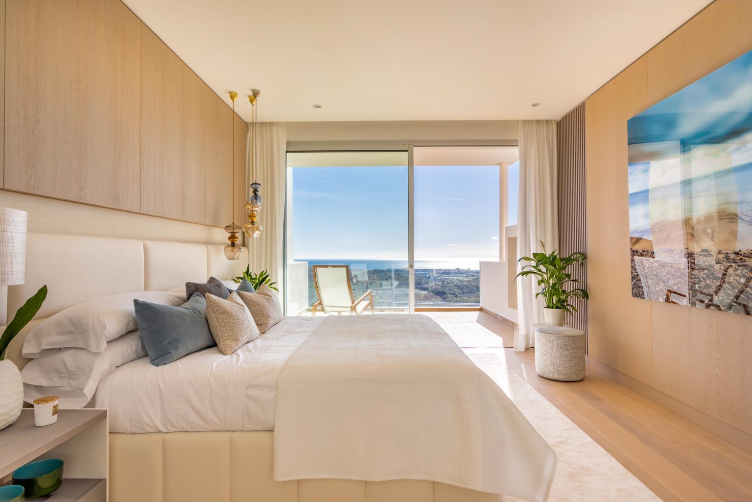 View from first-floor apartment, Montemayor-Marbella Club, Benahavis