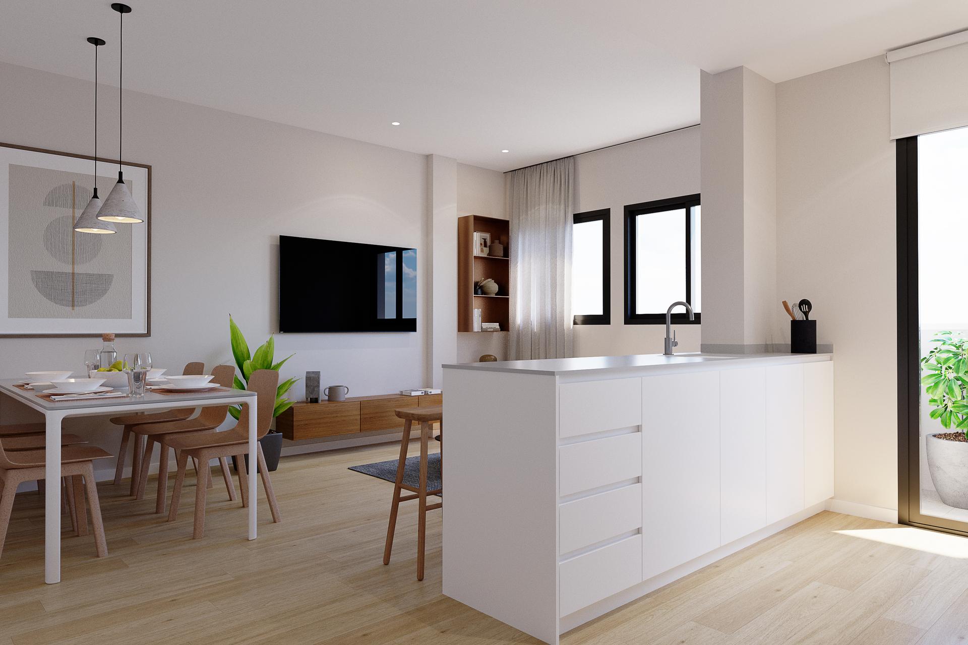 Main bedroom with built-in wardrobe