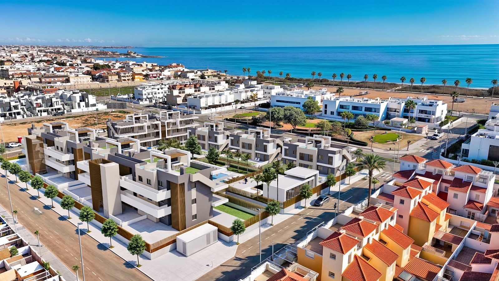 Communal jacuzzi area in residential complex, La Torre de la Horadada