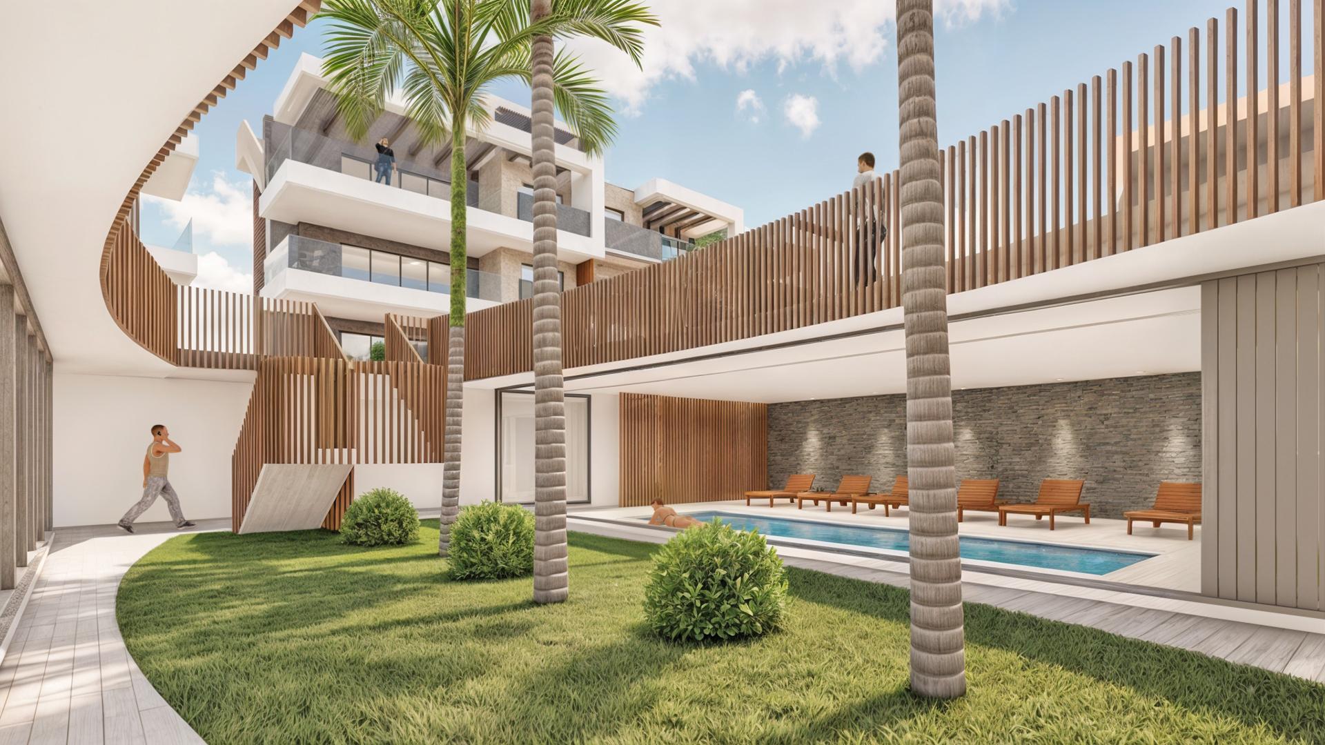 Solarium terrace with outdoor seating area, La Torre de la Horadada penthouse