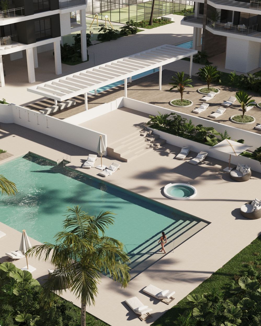 Parking area of the apartment in Playa arenal-bol, Calpe