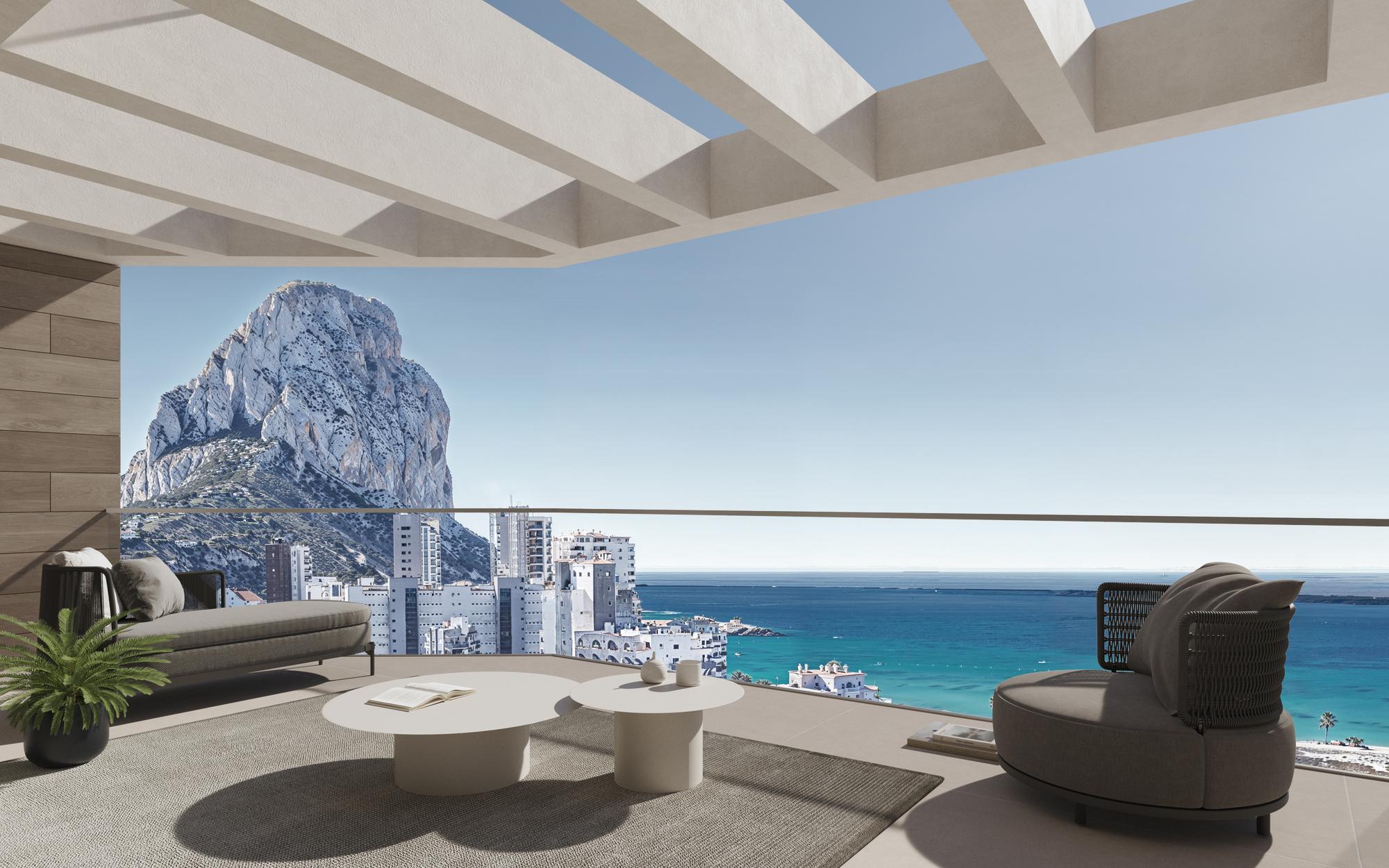 Complex grounds of the apartment in Playa arenal-bol, Calpe