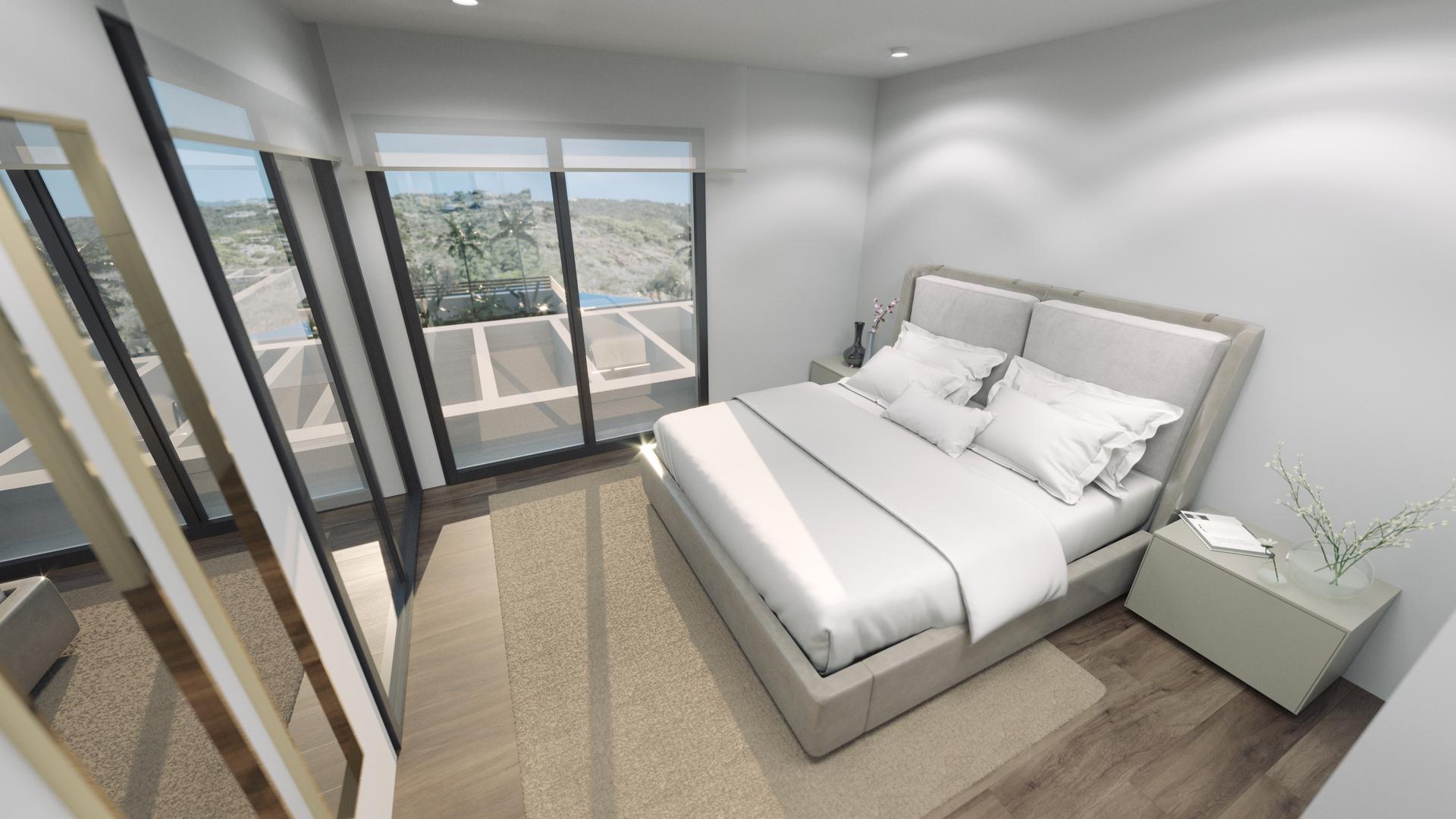 Bathroom in new-build villa, Golf Puig Campana, Finestrat
