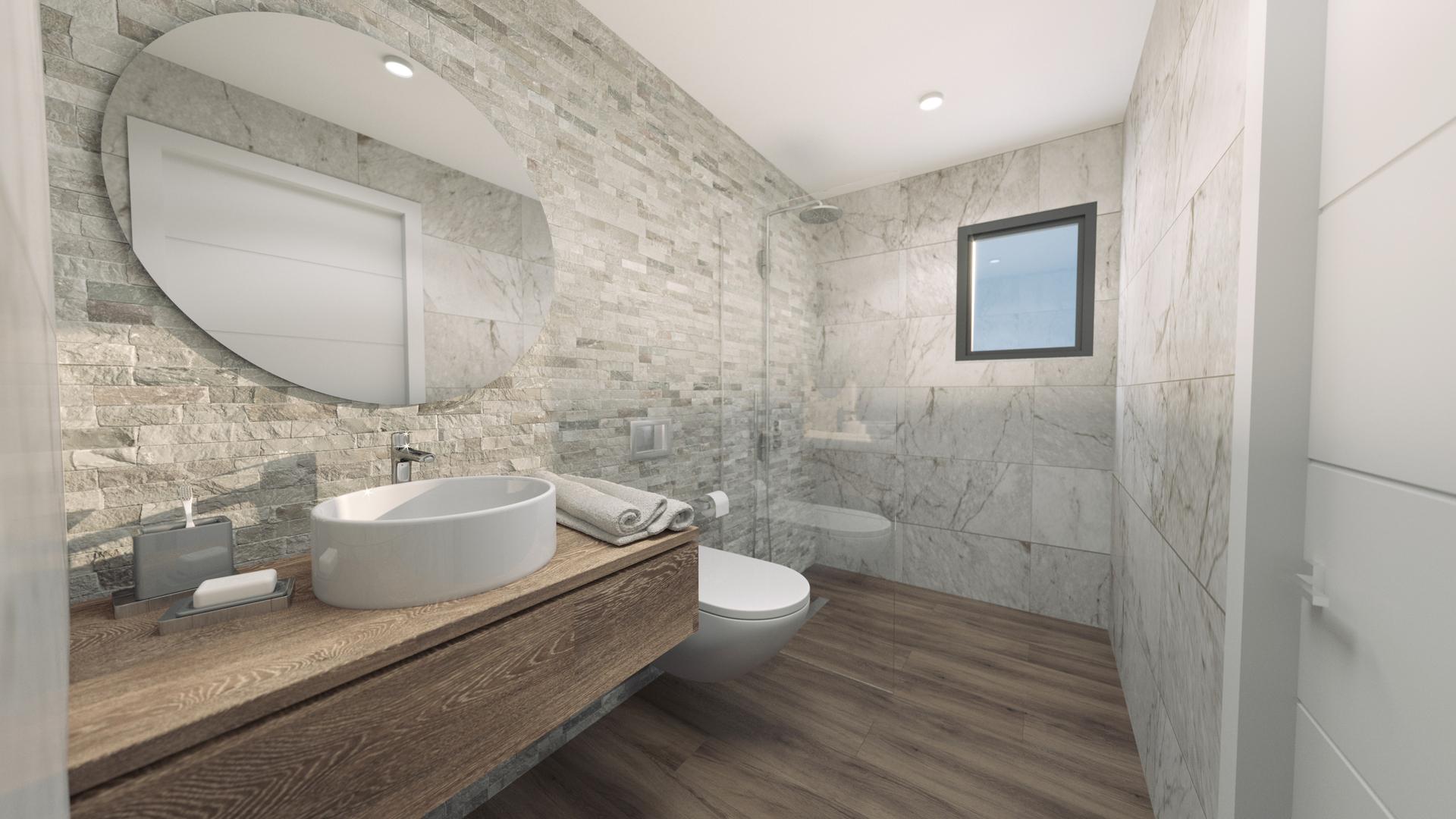 Second bathroom in 3-bedroom villa, Golf Puig Campana, Finestrat