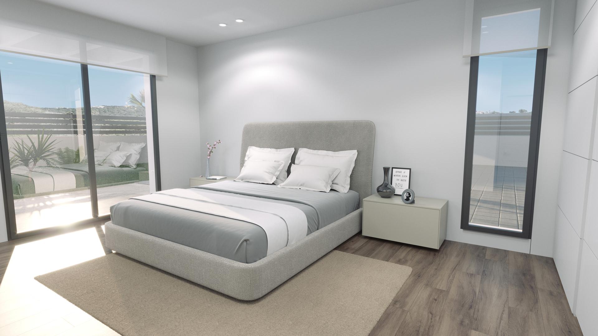 Ground floor layout area in new-build villa, Golf Puig Campana