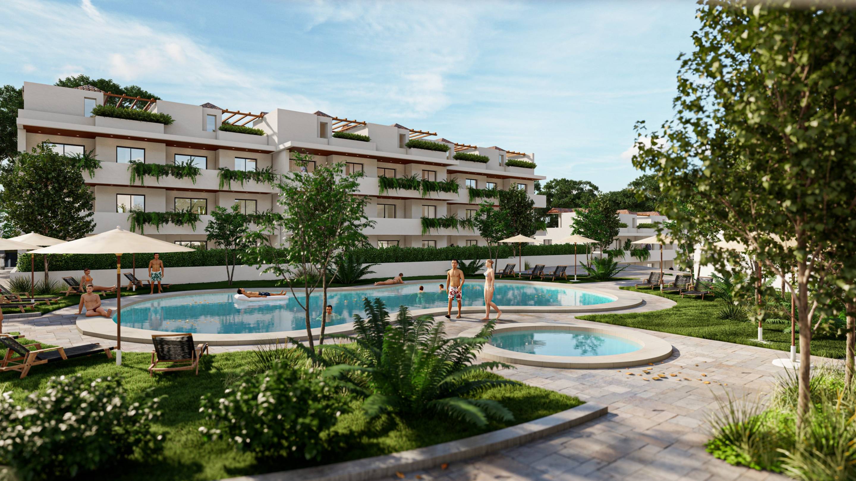 View from solarium terrace, 2-bedroom penthouse, Torrenueva, Mijas