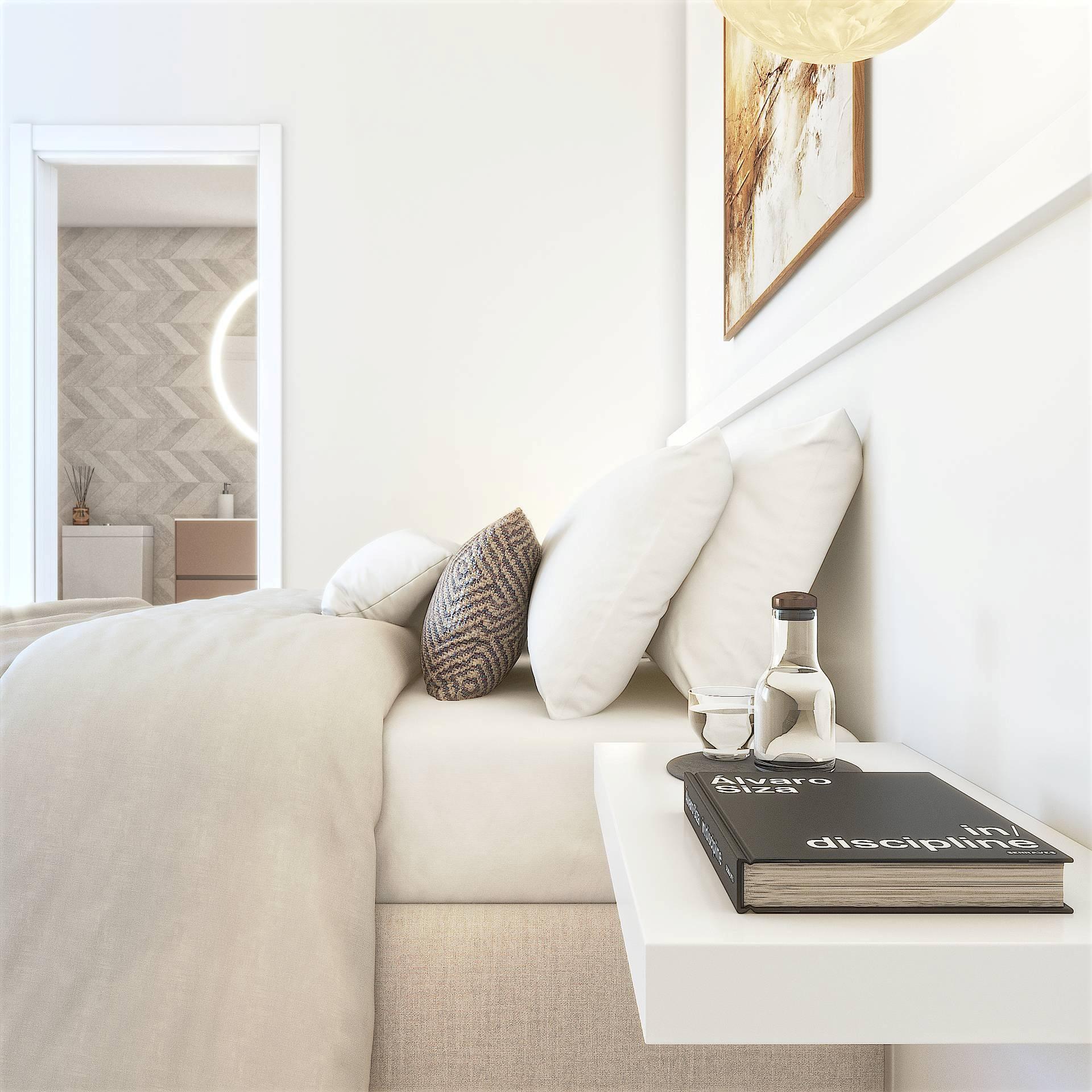 Living room with porcelain tile floors, Las Flores, Mijas