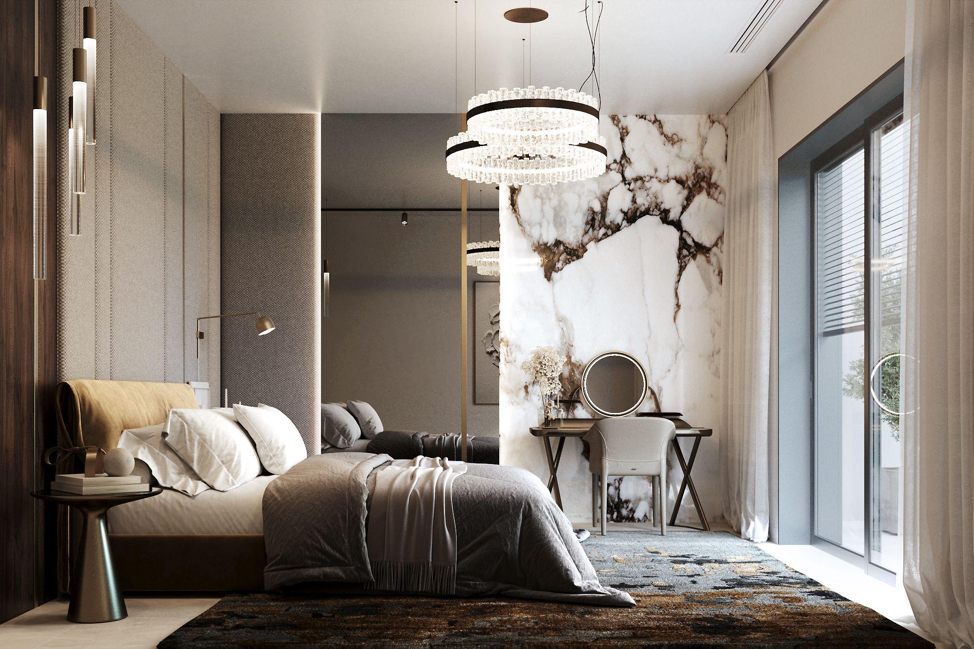 Seventh bedroom with built-in wardrobes, new-build villa, Finestrat Hills