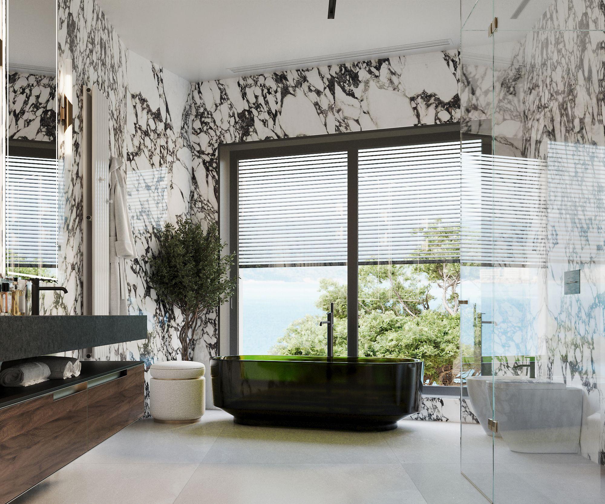 Third bathroom interior in 7-bedroom villa, Finestrat Hills