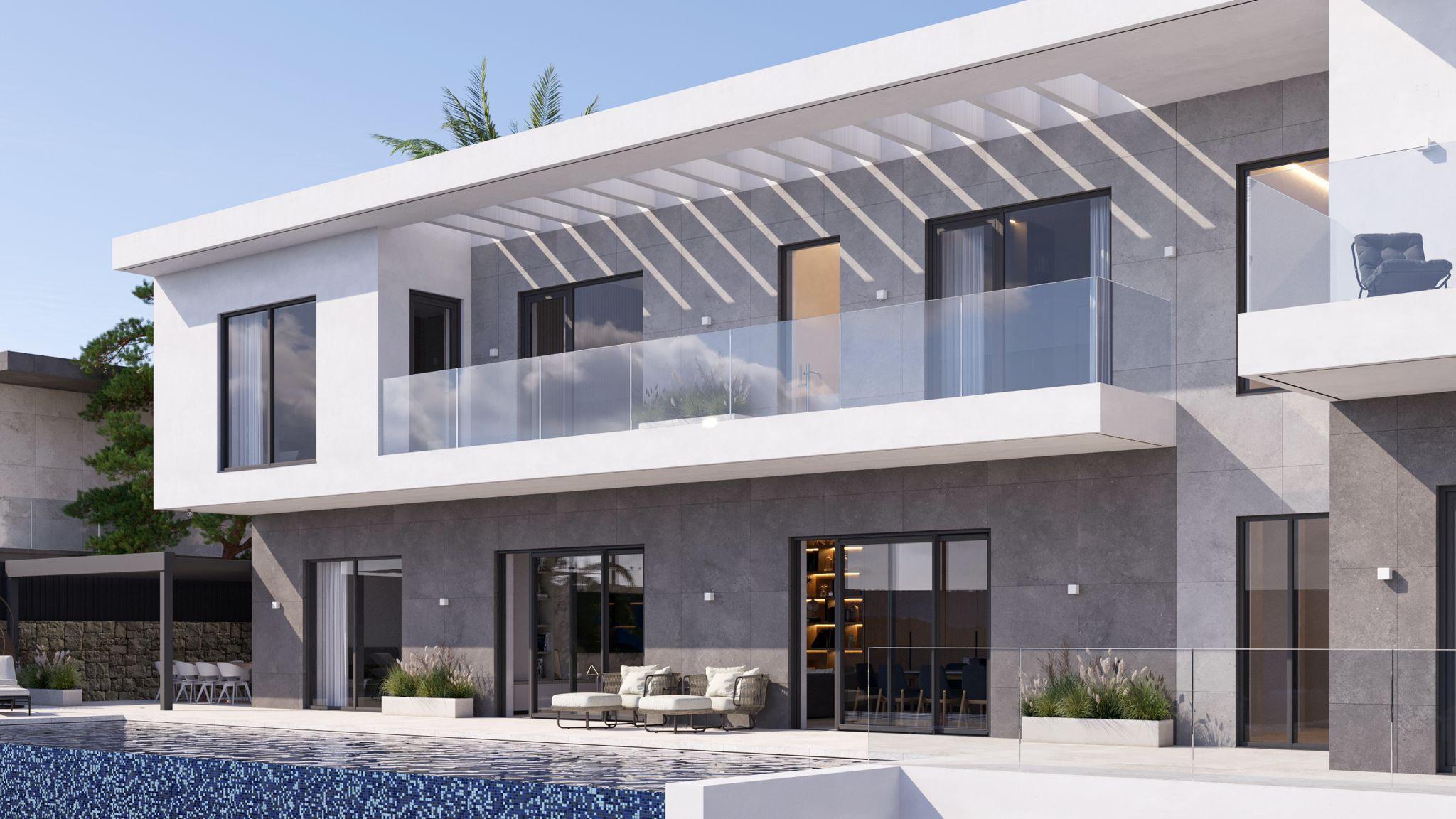 Home automation panel in new-build villa, Finestrat Hills