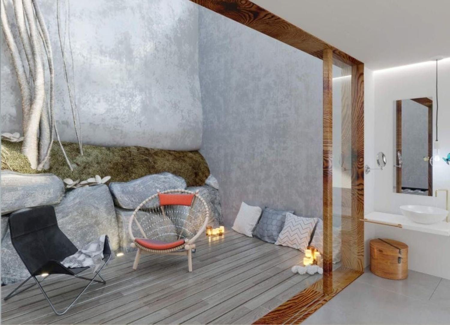Staircase inside 3-bedroom new-build villa, Alcassar, Benitachell