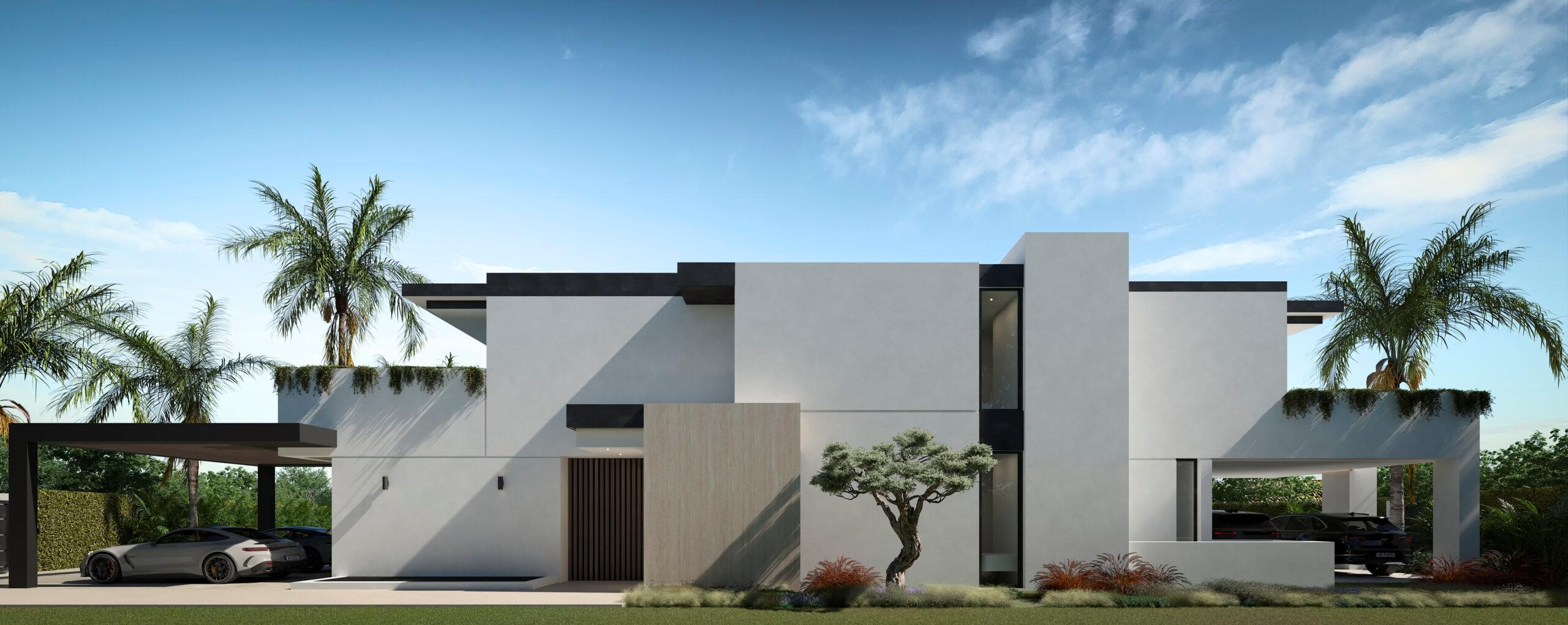 Open living and dining area in villa, San Pedro de Alcántara, Marbella