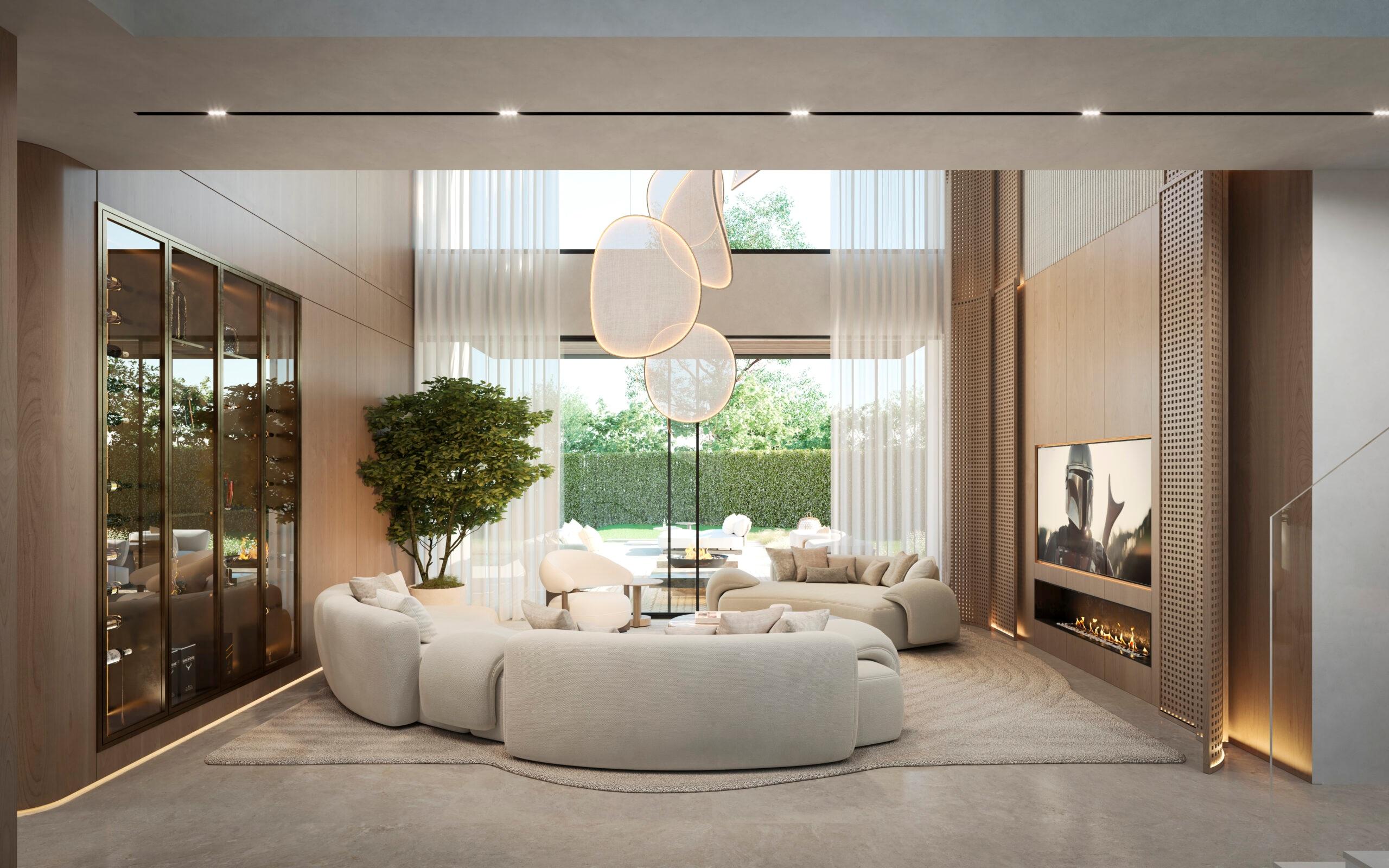 Pool terrace with outdoor seating area, new-build villa, San Pedro de Alcántara