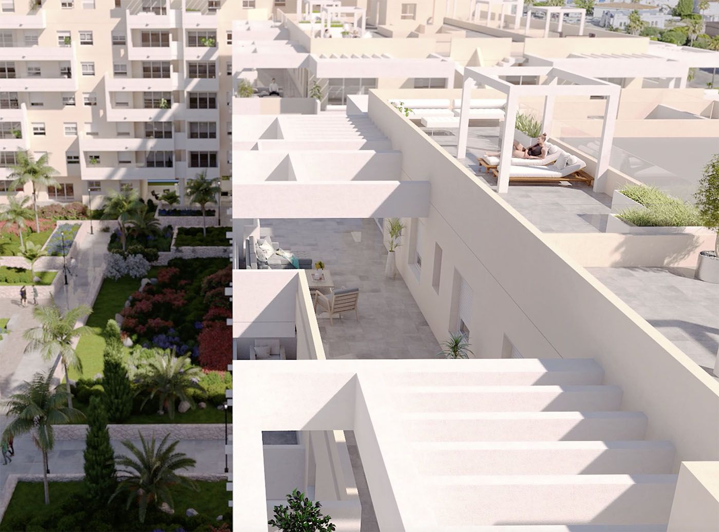 Open-plan living and dining area in 4-bedroom apartment, Rodeo Alto-Guadaiza-La Campana