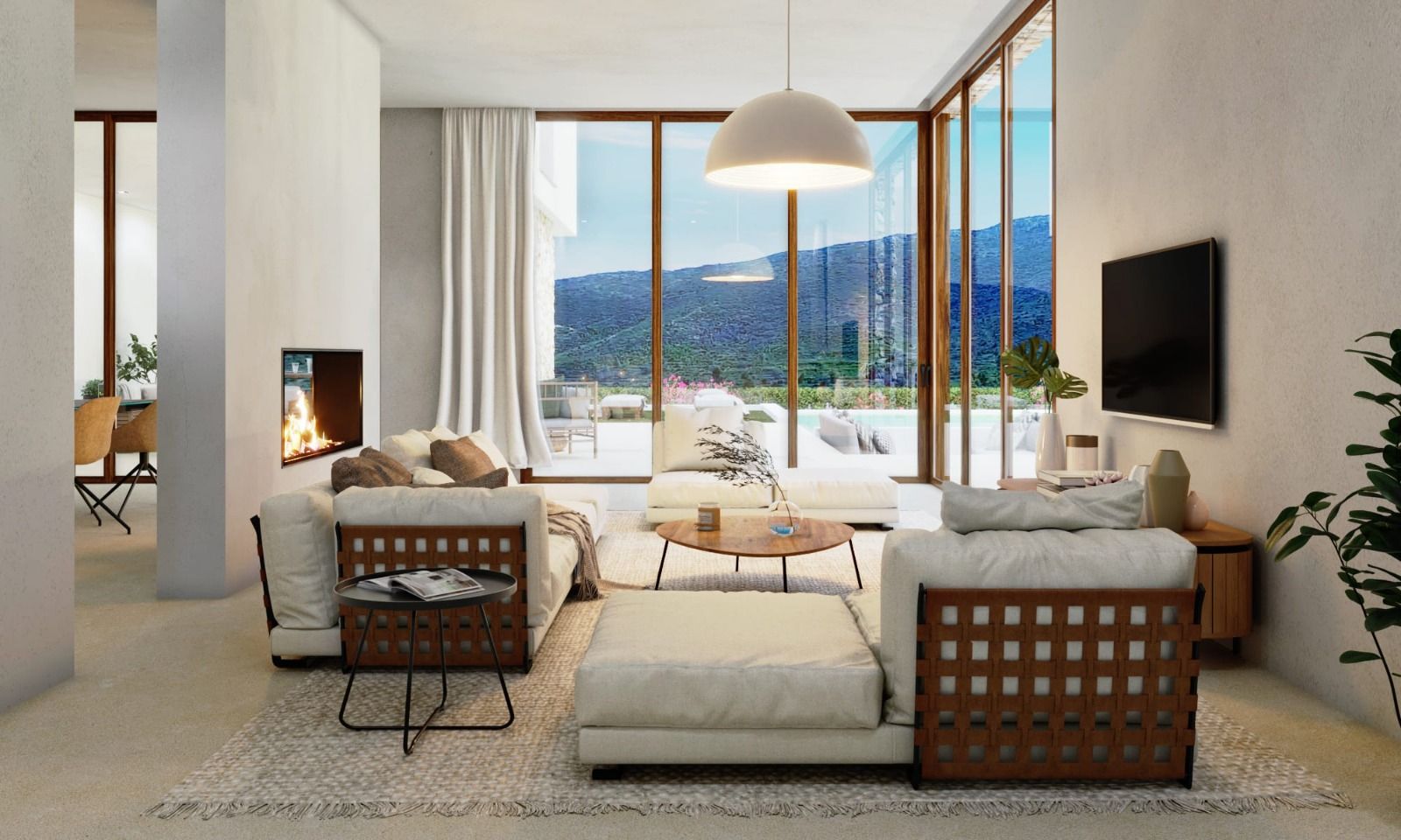 Exterior view of 4-bedroom new-build villa in Monte Olimpo, Jávea