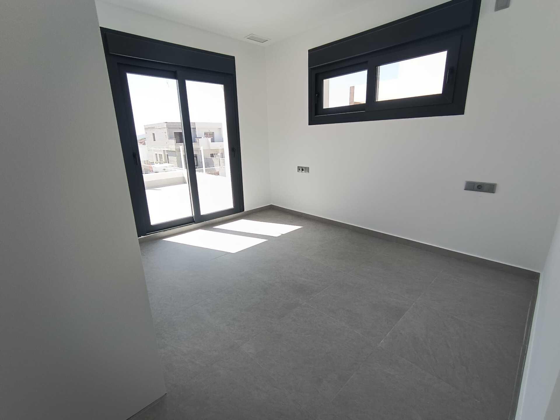 Outdoor space at new-build villa, Daya Nueva, Alicante
