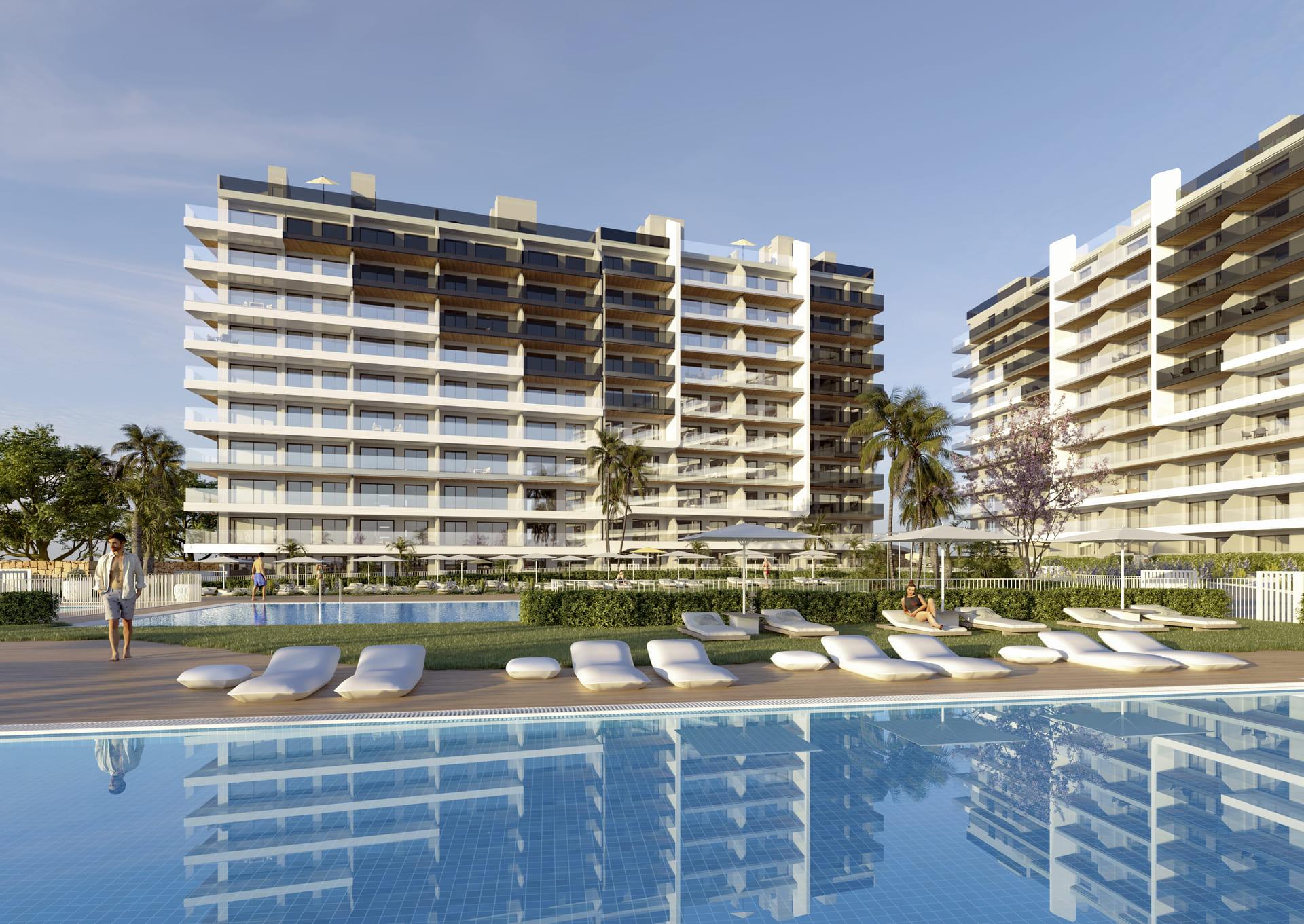 Apartment for sale in Punta Prima, Torrevieja - exterior view of new-build residential building
