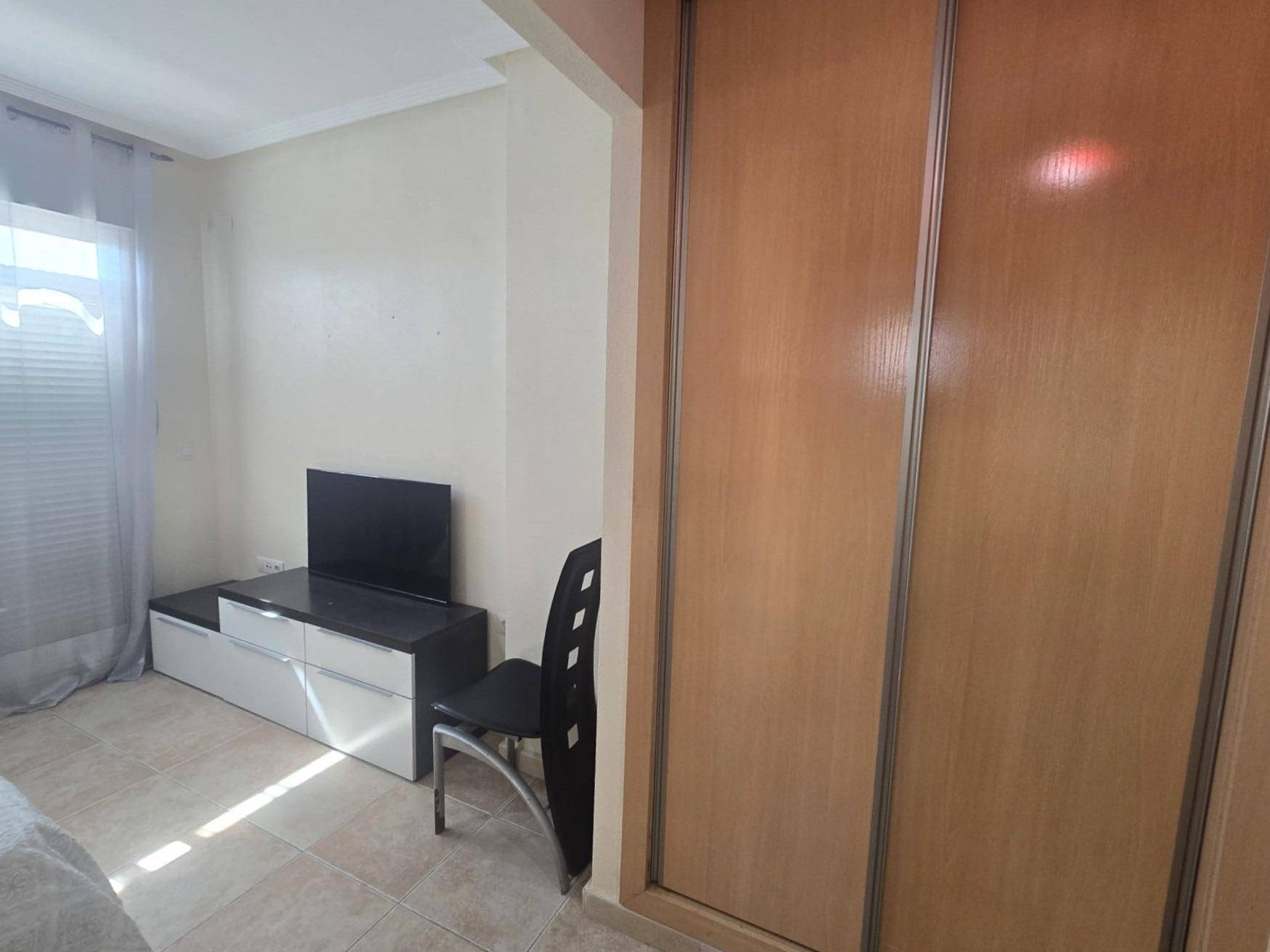 Bedroom wardrobe interior, penthouse in La Veleta, Torrevieja