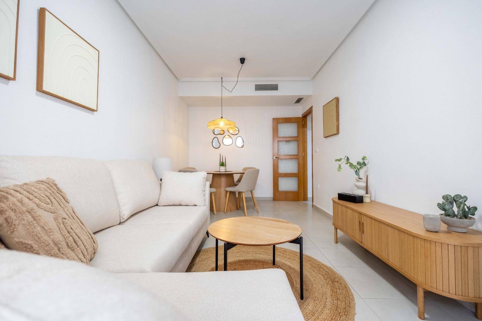 Living and dining room in 3-bedroom apartment, Estacion de Autobuses, Torrevieja