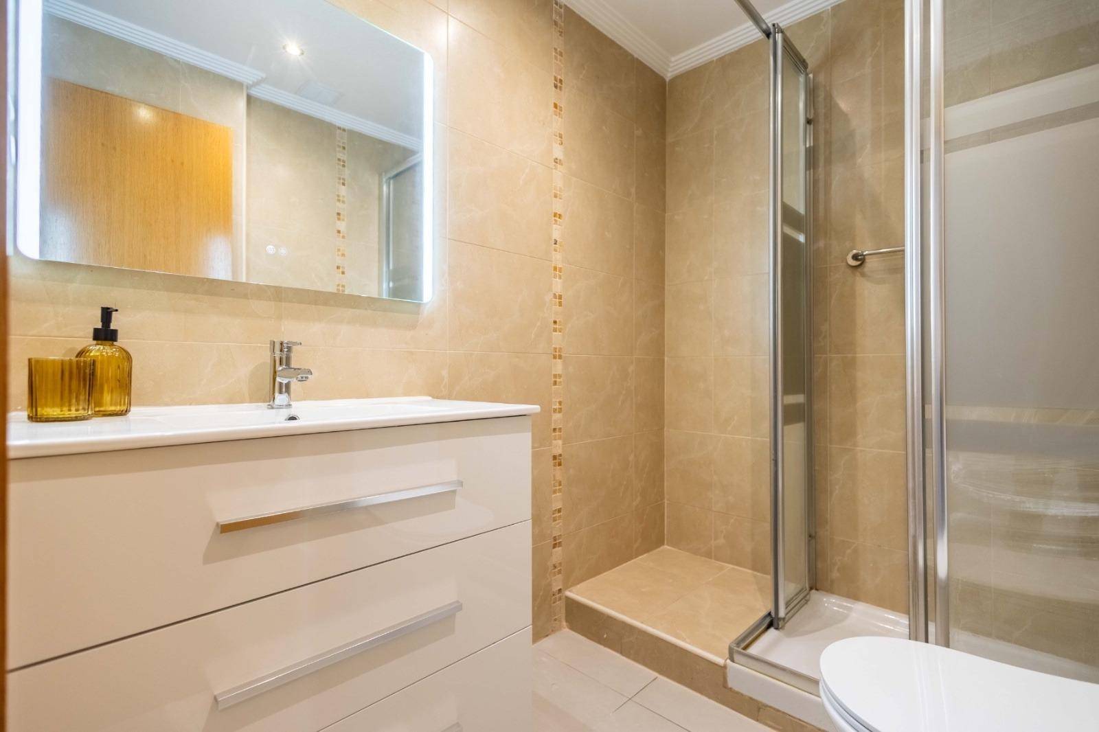 Kitchen detail showing appliances, 3-bedroom apartment, Torrevieja