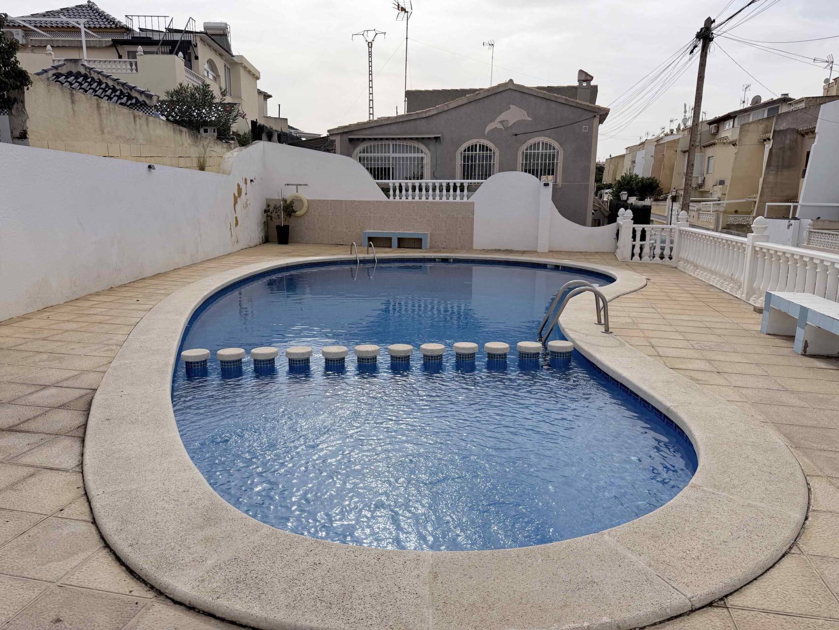 Rooftop solarium showing lagoon and salt lake views, La Siesta