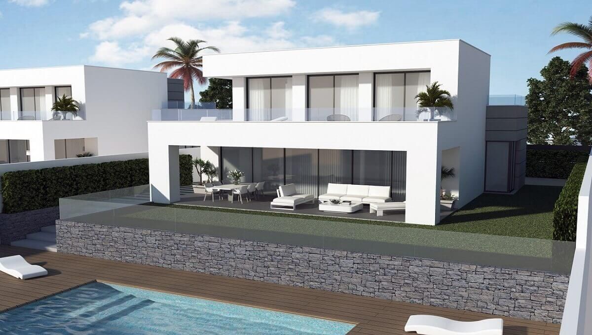 Development render showing villa interior, El Castillo, Manilva