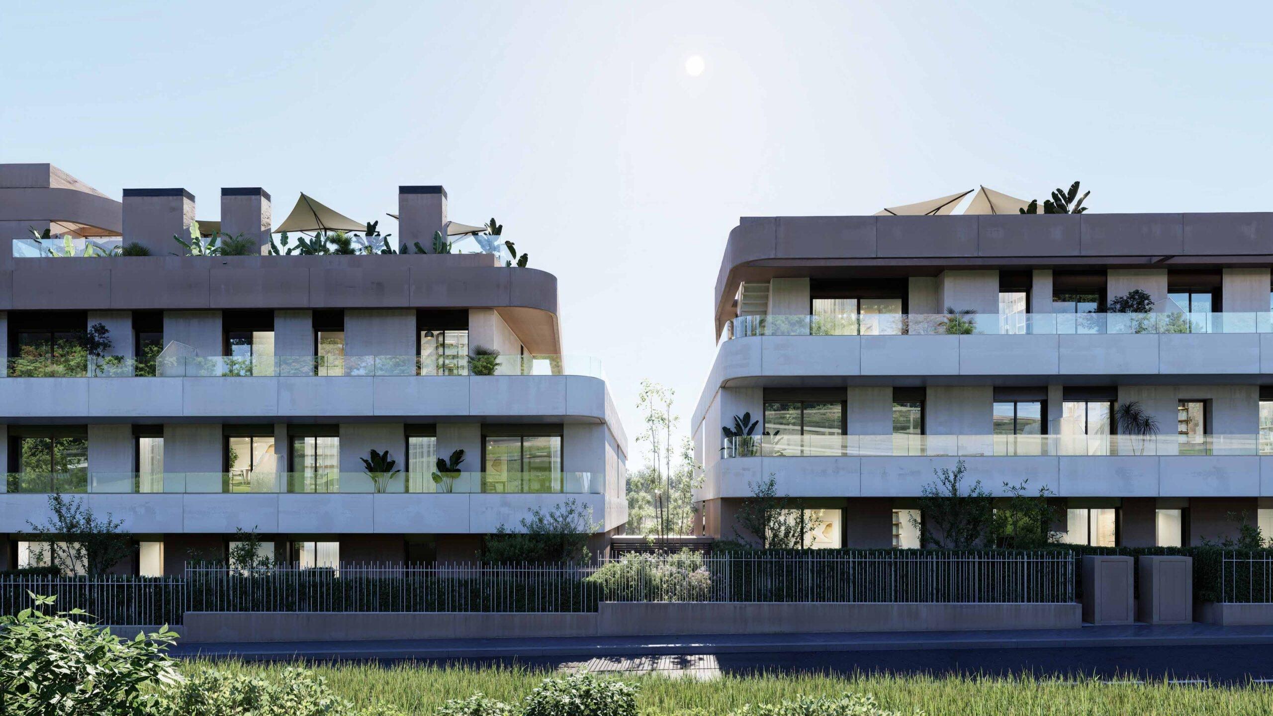 Communal area of five-storey development, Estepona Golf, Estepona