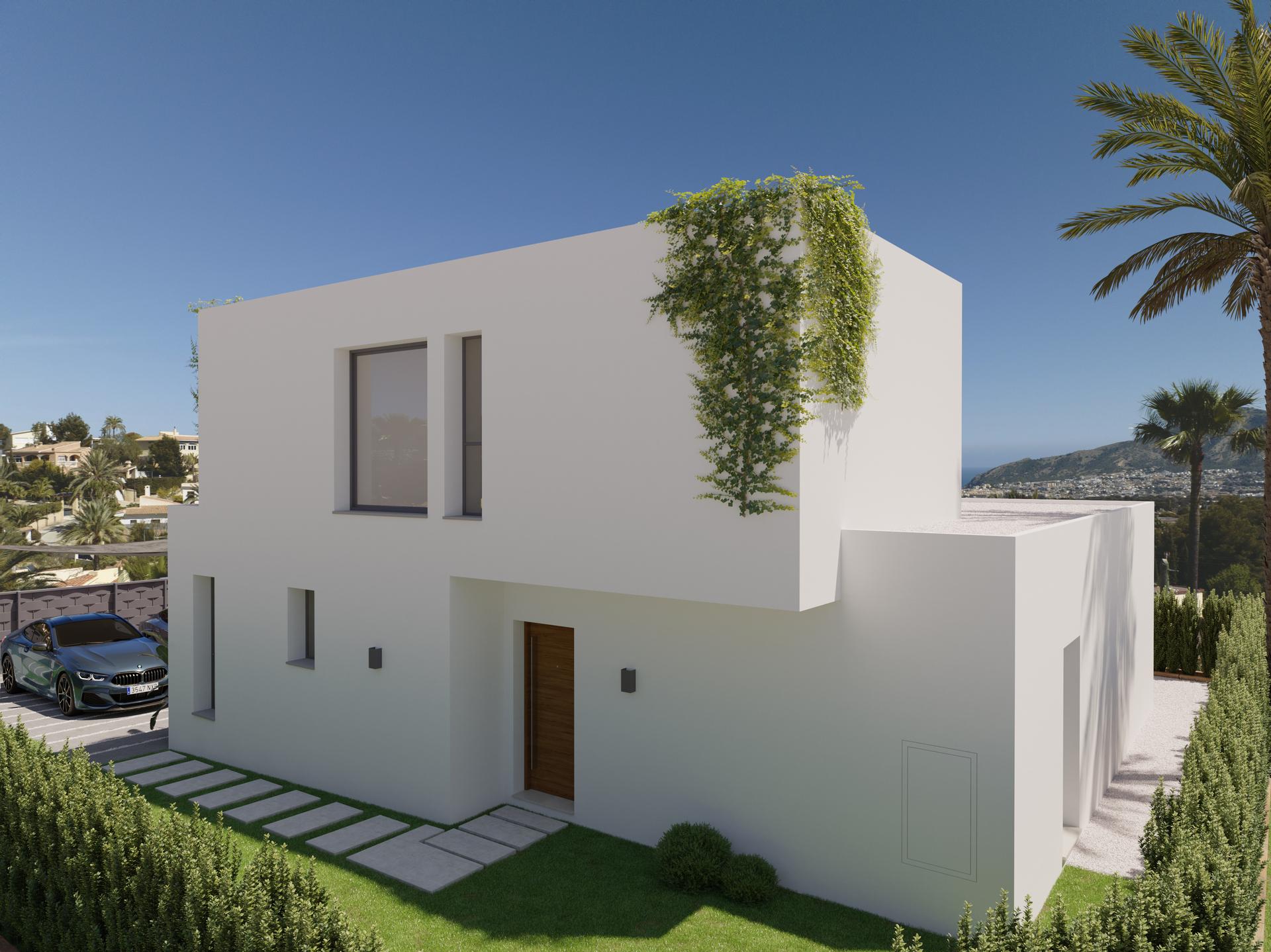 Parking area with 2 spaces at new-build villa, Colonia Escandinavia-Cautivador, L'Alfas Del Pi