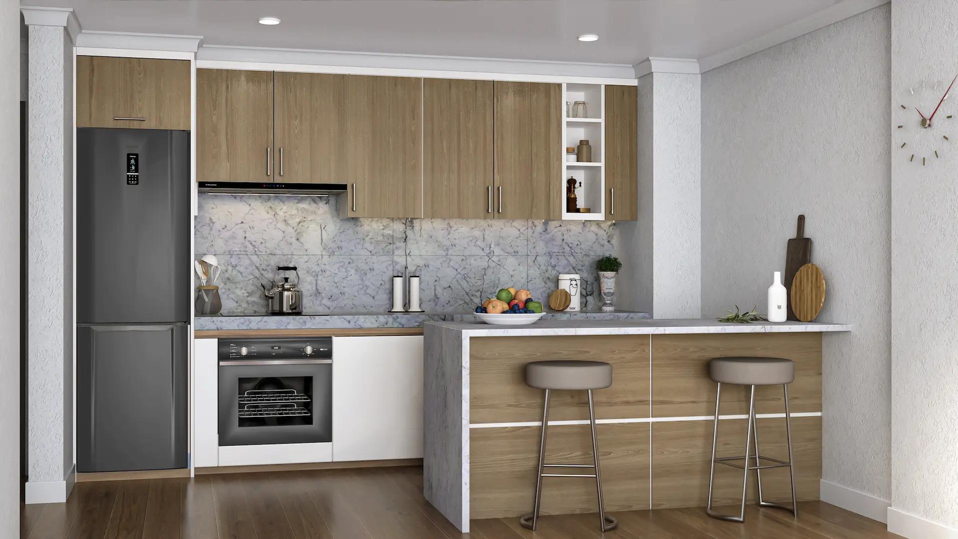 Living area in 3-bedroom new-build apartment, Playa de los Boliches, Fuengirola