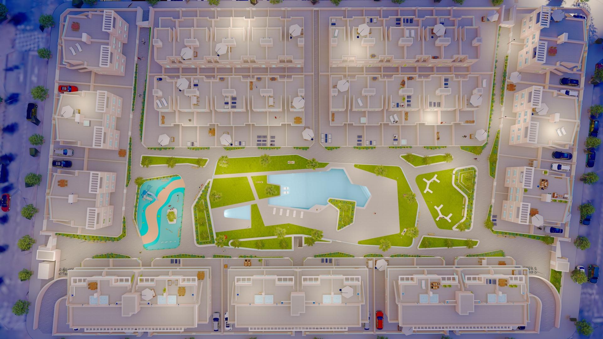 Complex grounds of the apartment in Zona Pueblo, Pilar De La Horadada (view 30)