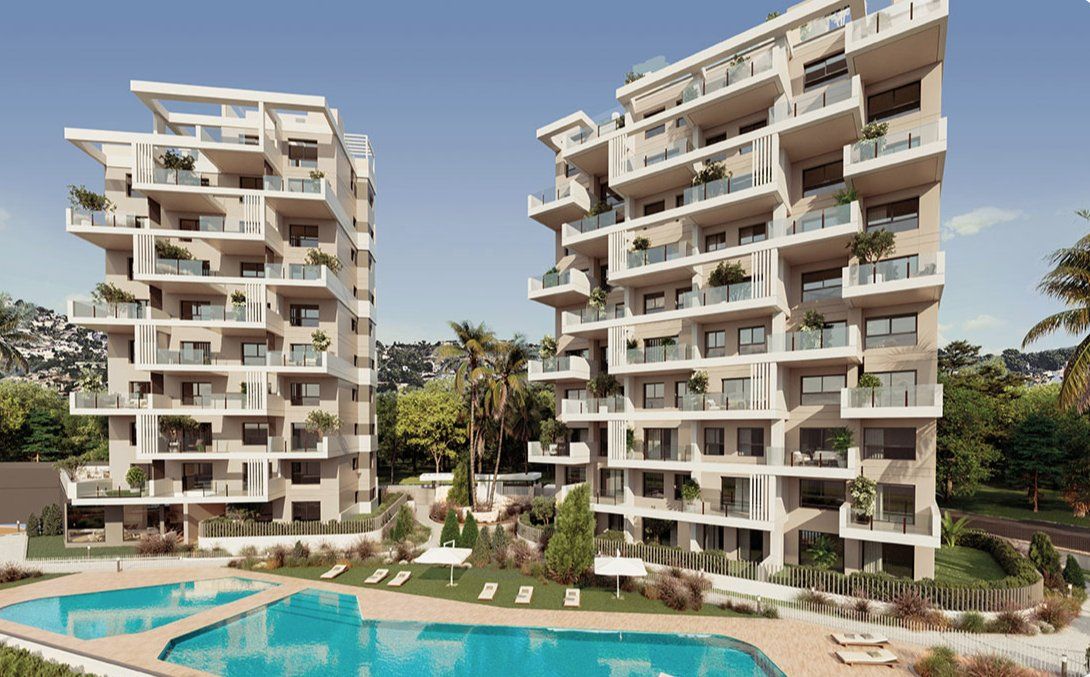 Kitchen with fitted units in new-build apartment, Playa de Fossa-Levante, Calpe