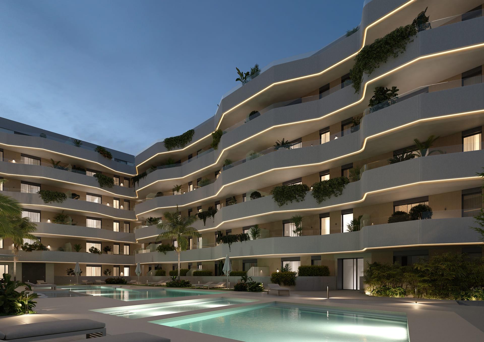 Street view of the penthouse in Las lagunas centro, Mijas