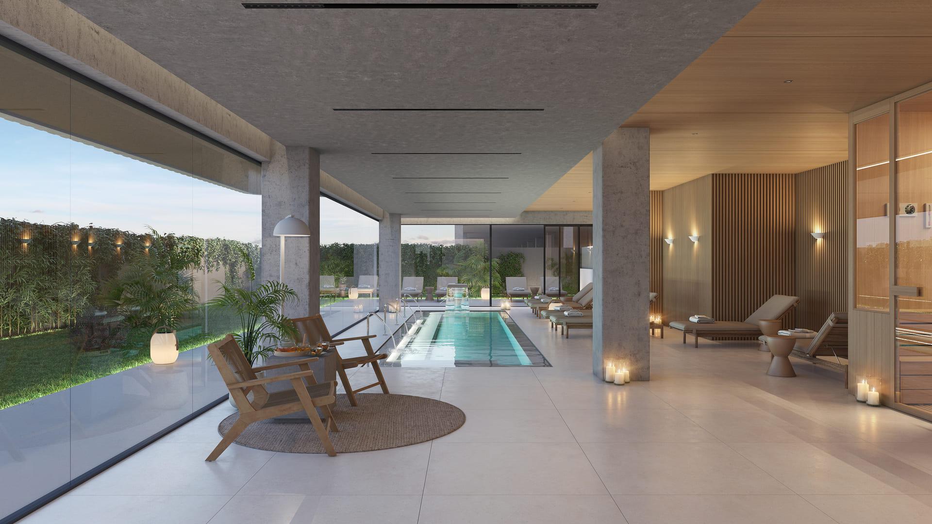 Kitchen area in penthouse, Las lagunas centro