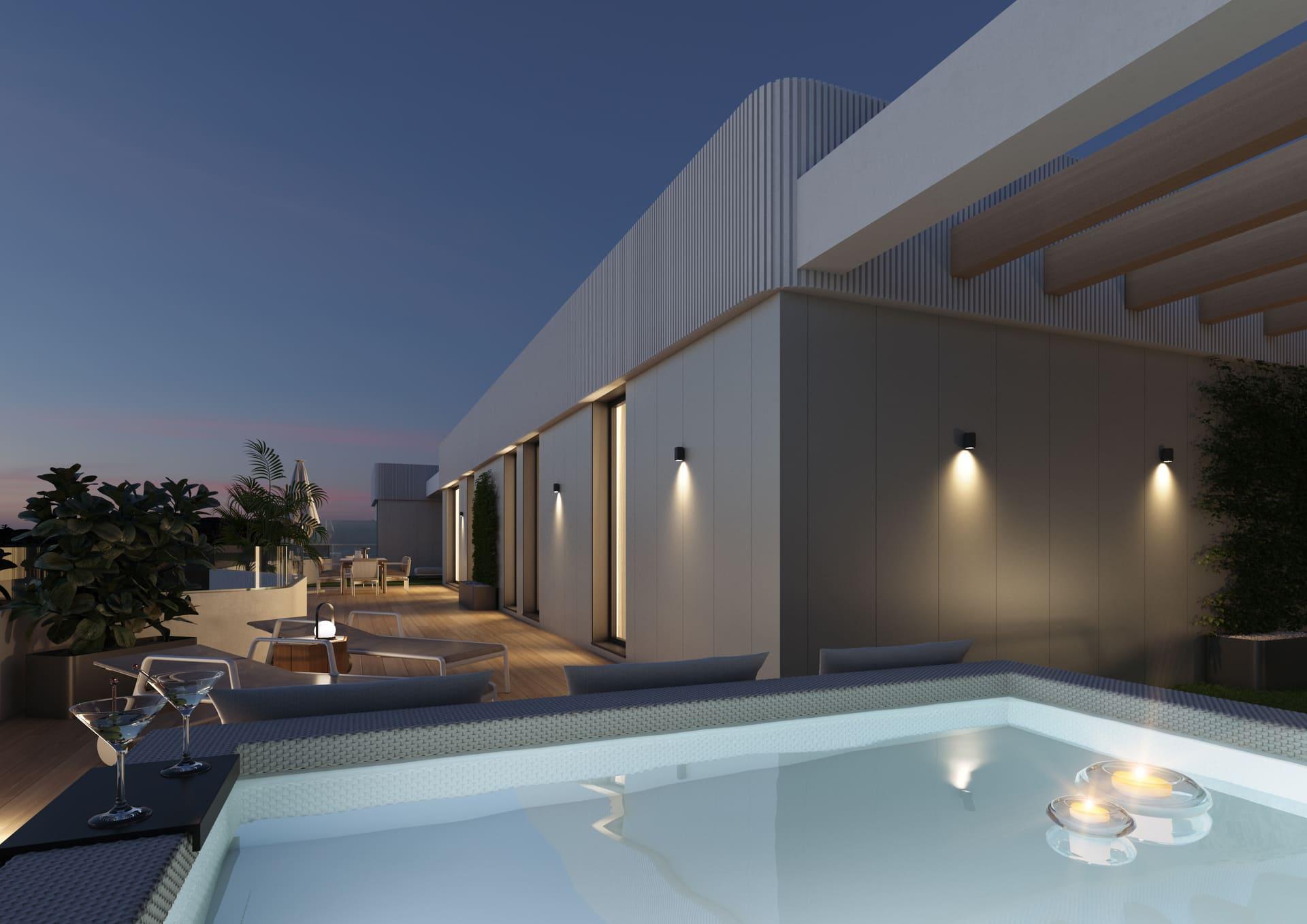 Additional room in penthouse, Las lagunas centro