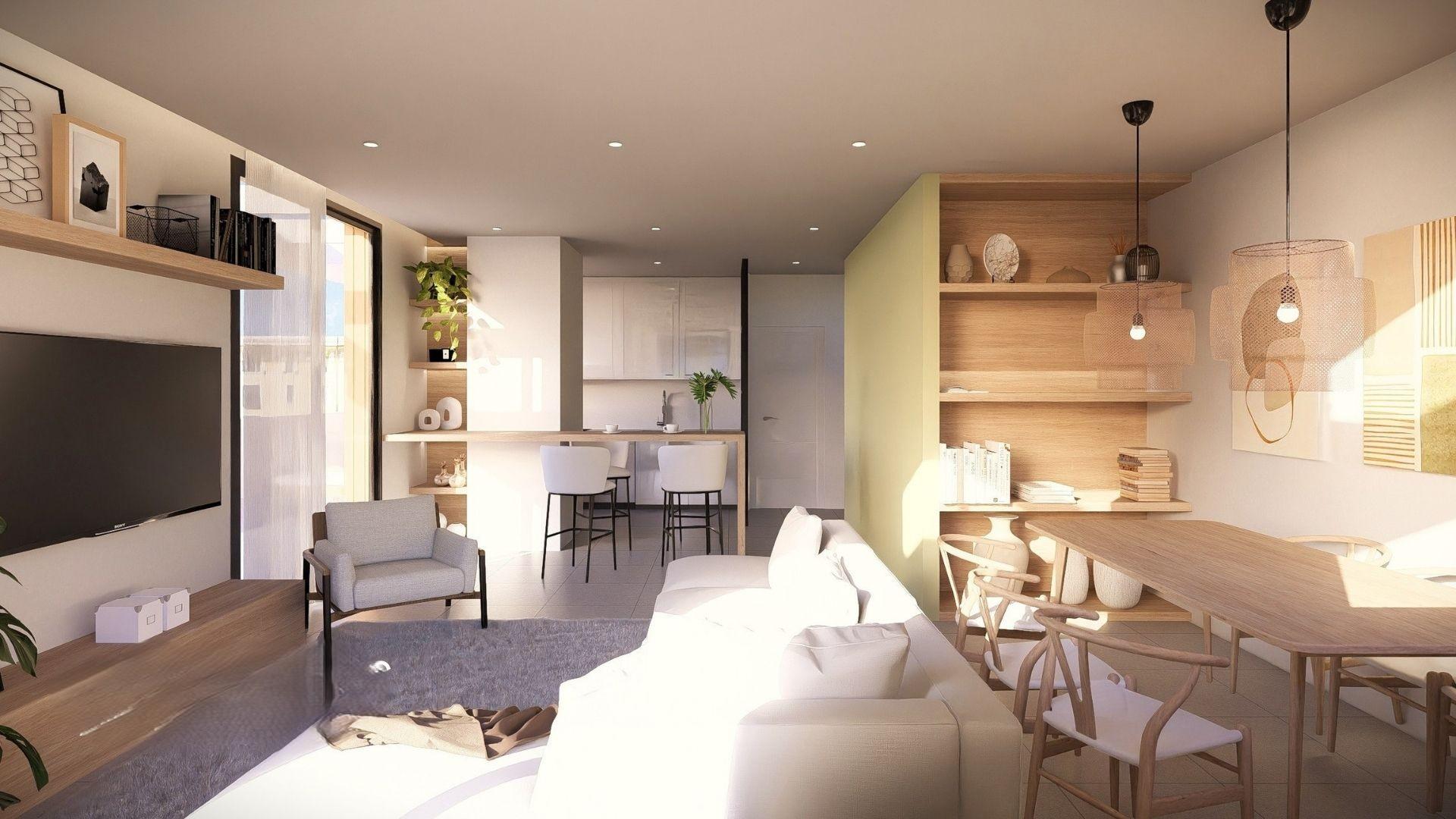 Hallway and entrance area in new-build apartment, Pueblo, Jávea