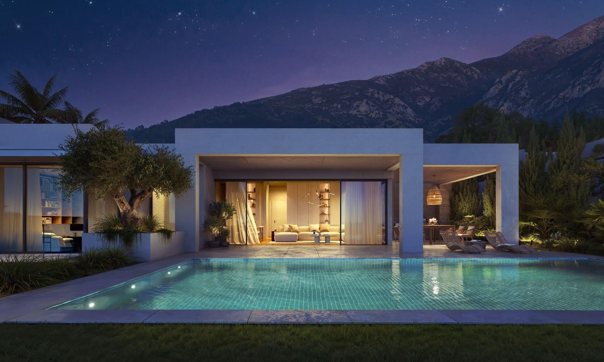 Bathroom with walk-in shower in new-build villa, El Higuerón, Mijas