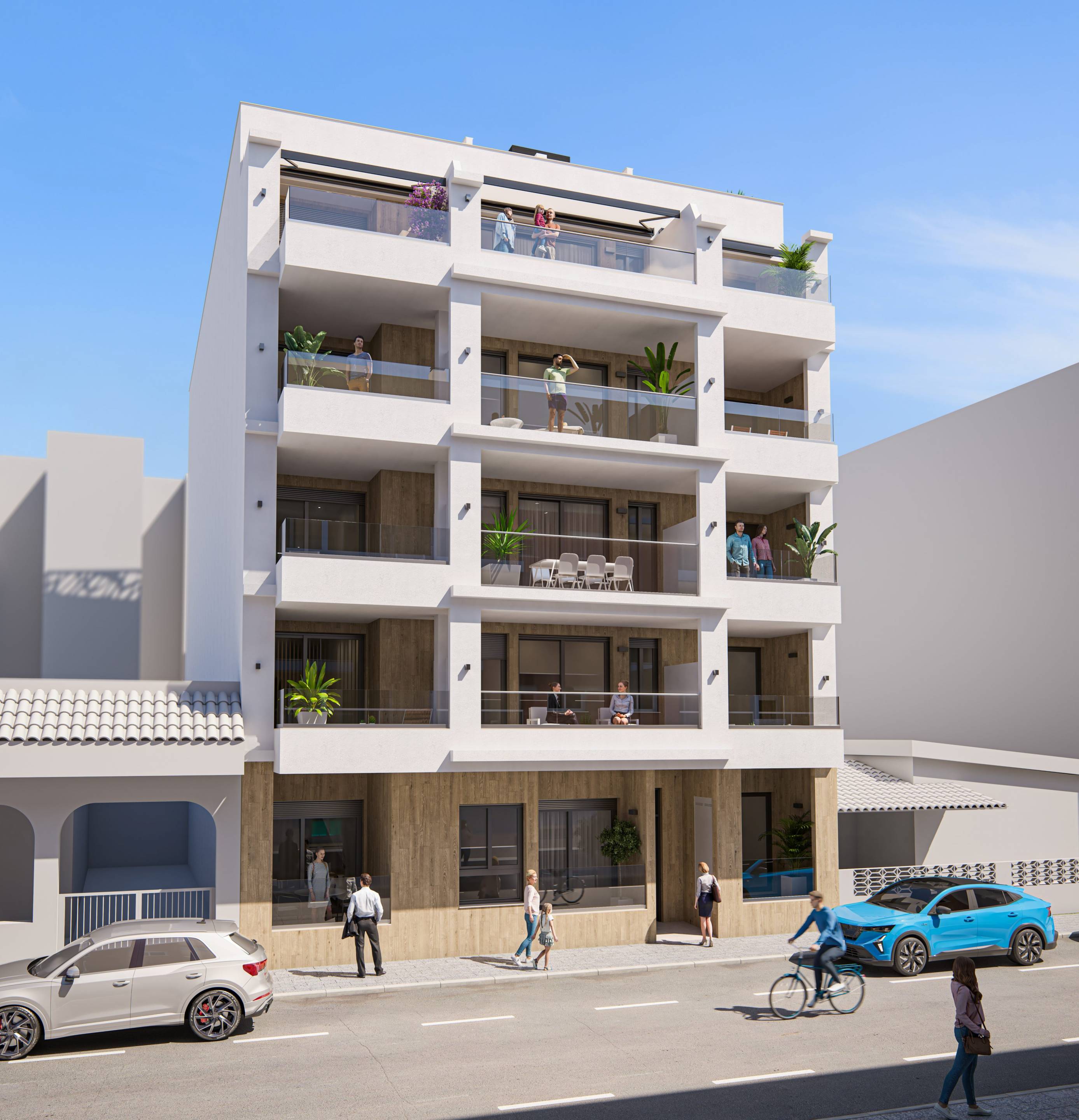 Bedroom with natural light, 2-bedroom penthouse, Centro, Torrevieja