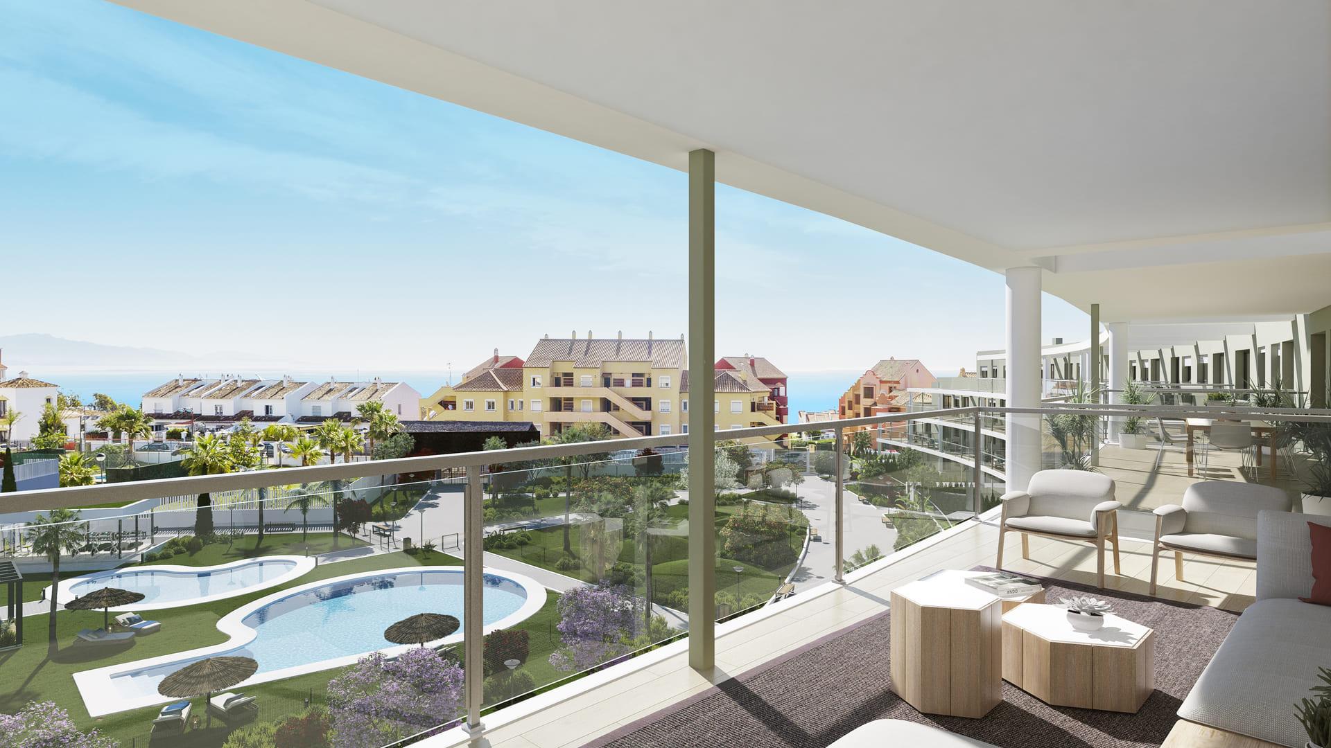 Second bathroom in 2-bedroom penthouse, Chullera, Manilva