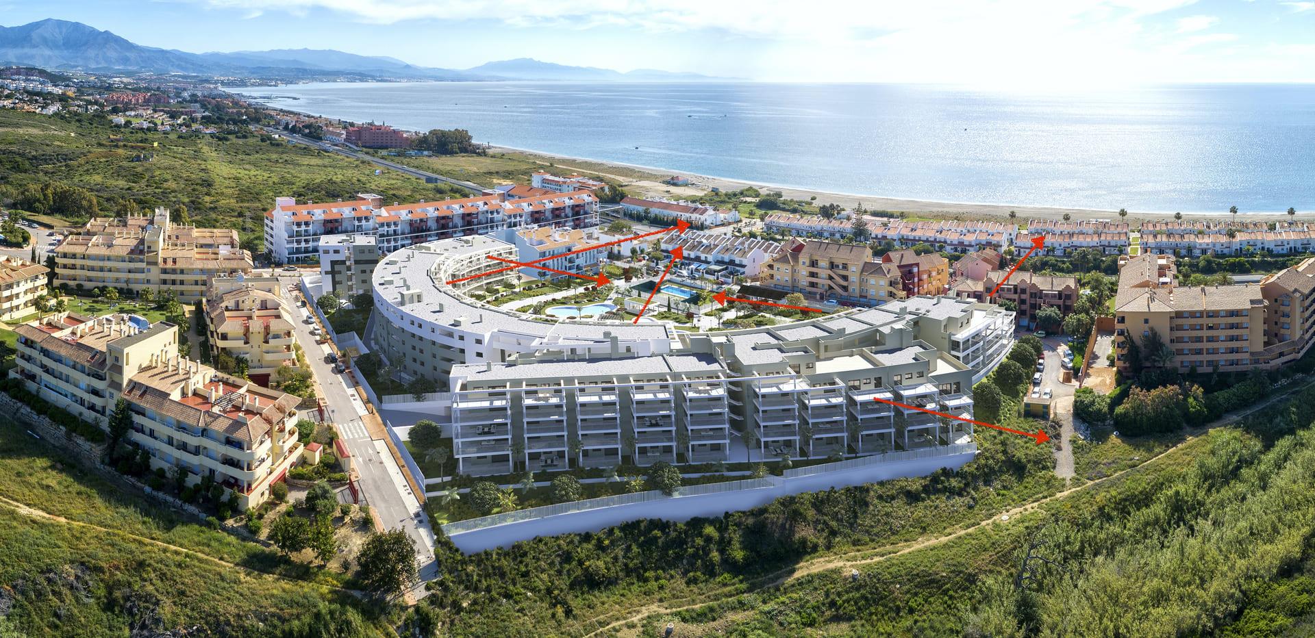 Terrace or outdoor space in top-floor penthouse, Chullera, Manilva