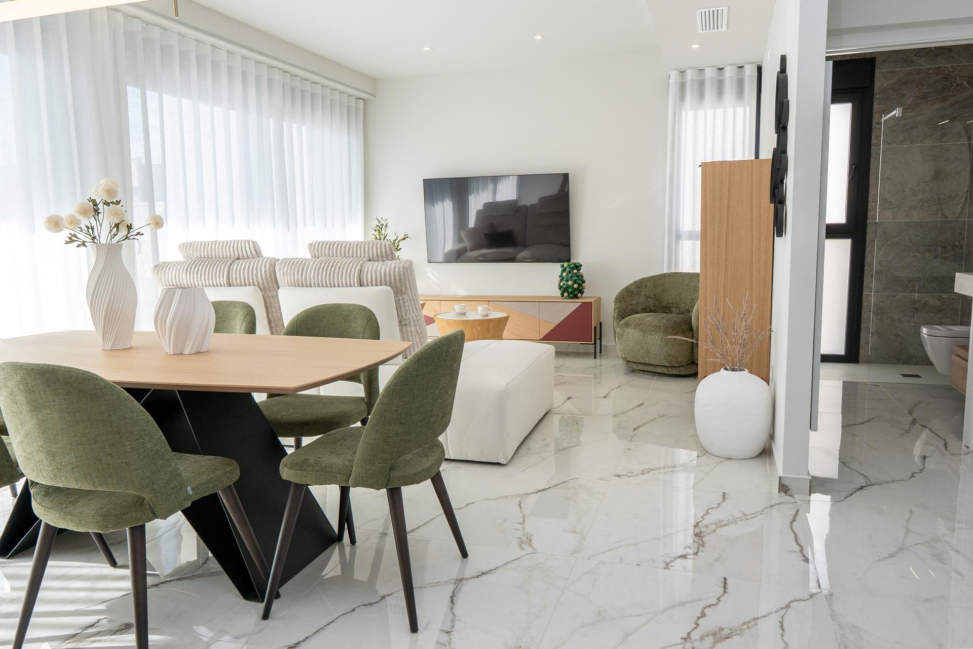 Solarium terrace on roof level of new-build villa, Lo Marabú