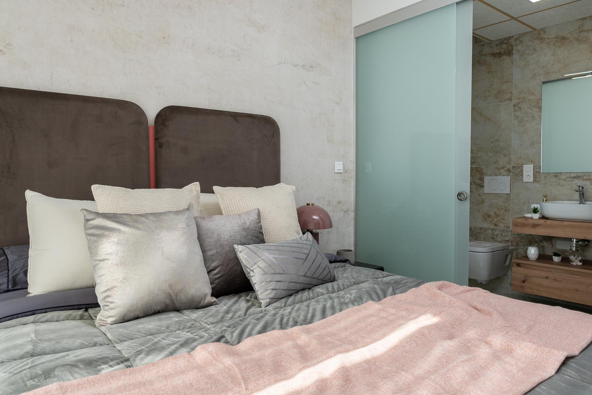 Entrance area of new-build villa in Lo Marabú, Rojales