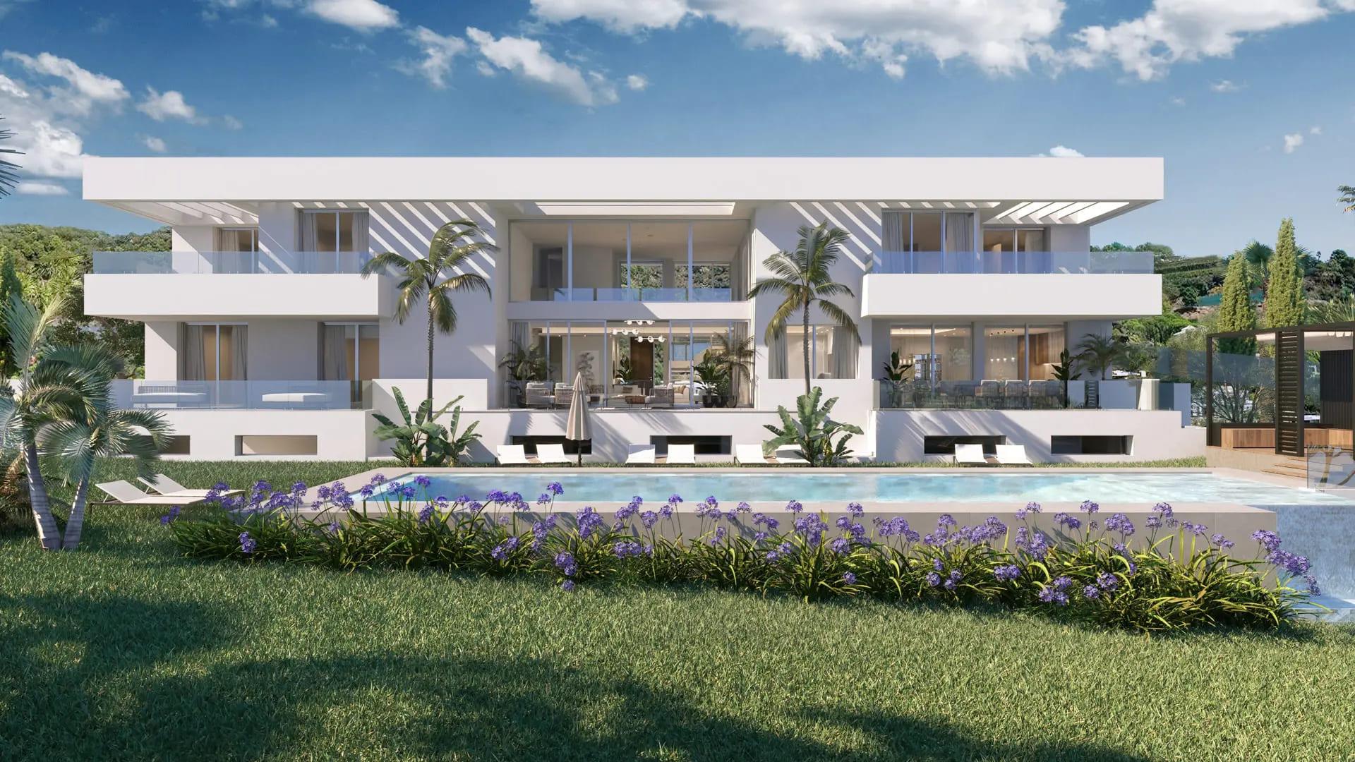 Villa for sale in Cortés, Benahavis - exterior view of new-build property