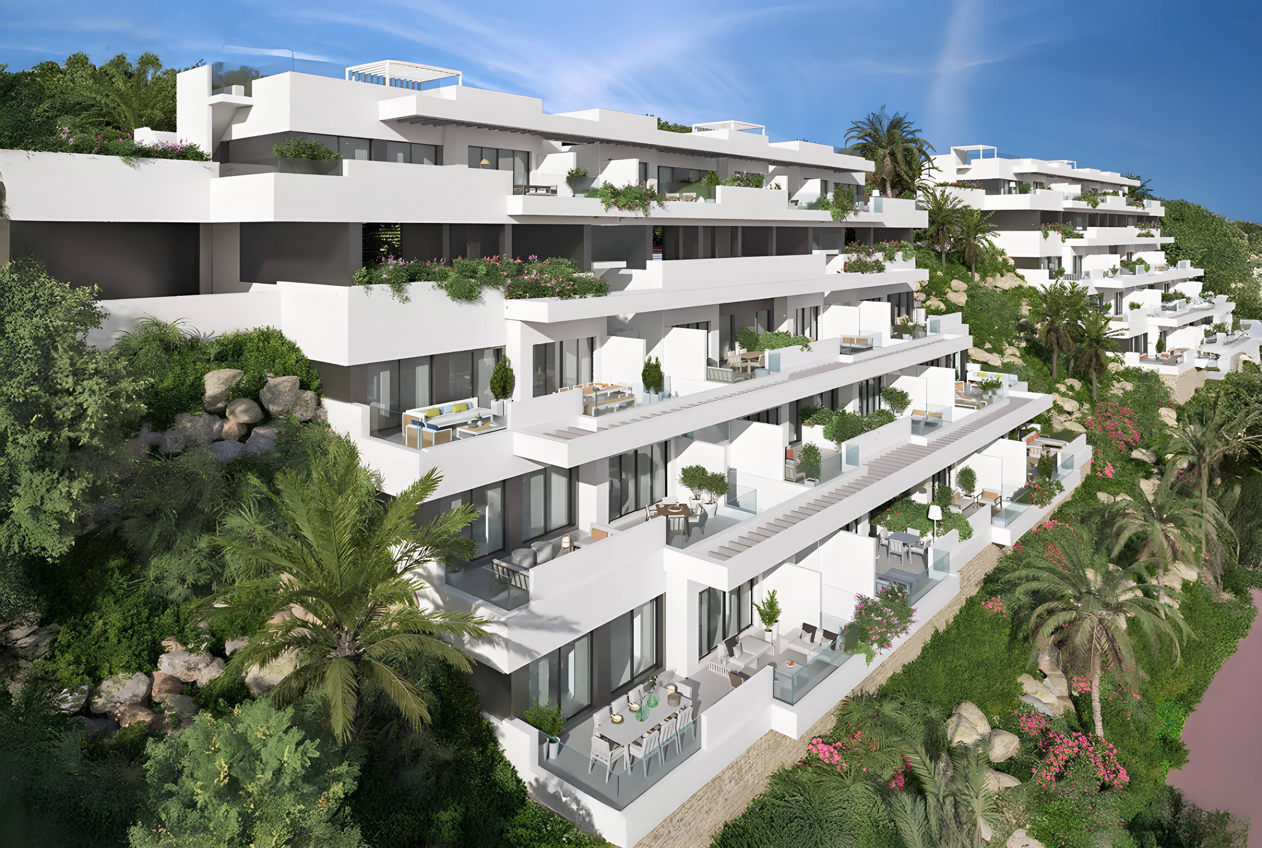 Kitchen in 2-bedroom new-build apartment, La Cala de Mijas