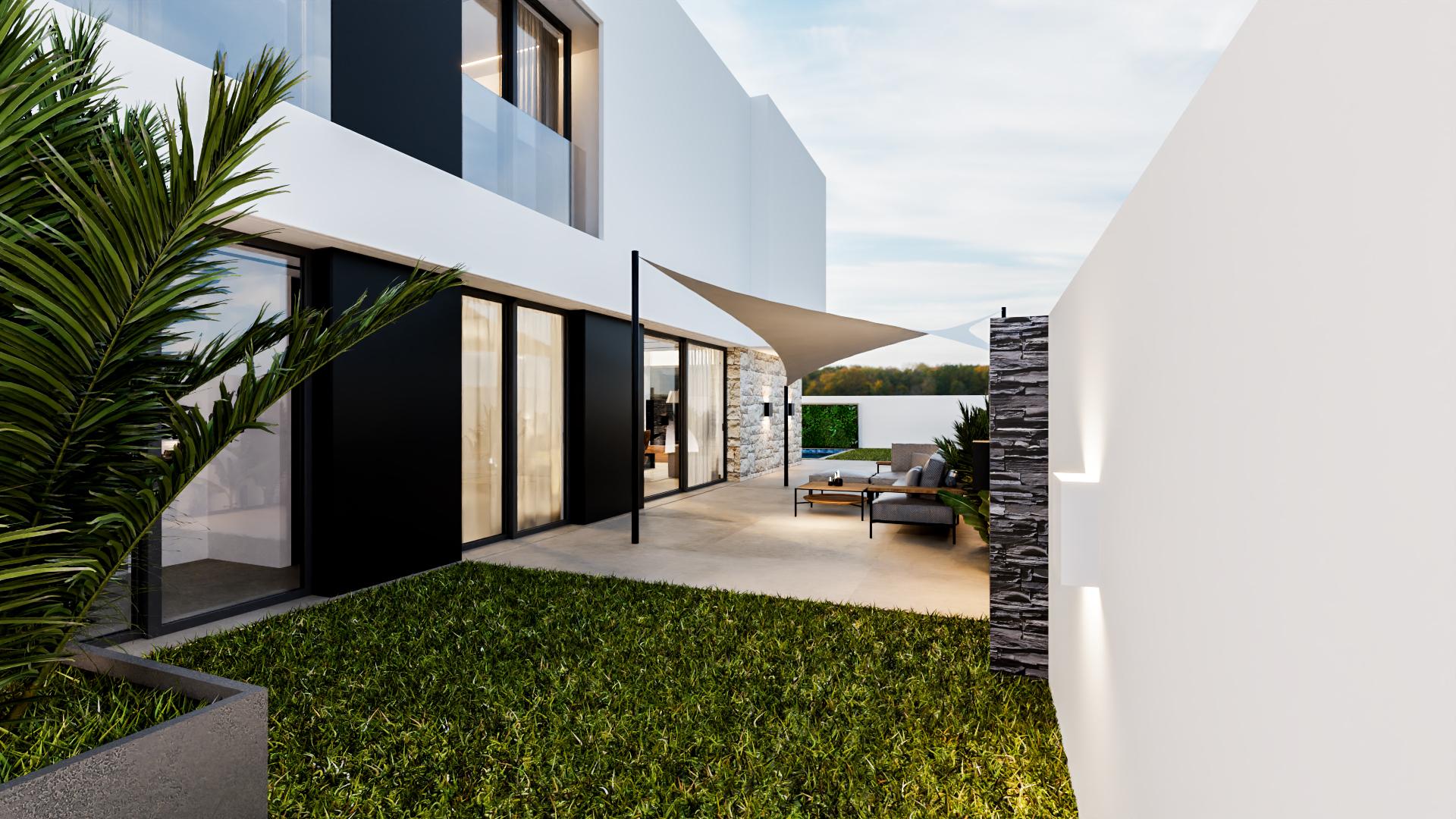 Master bedroom in new-build villa, La Regia, Orihuela Costa